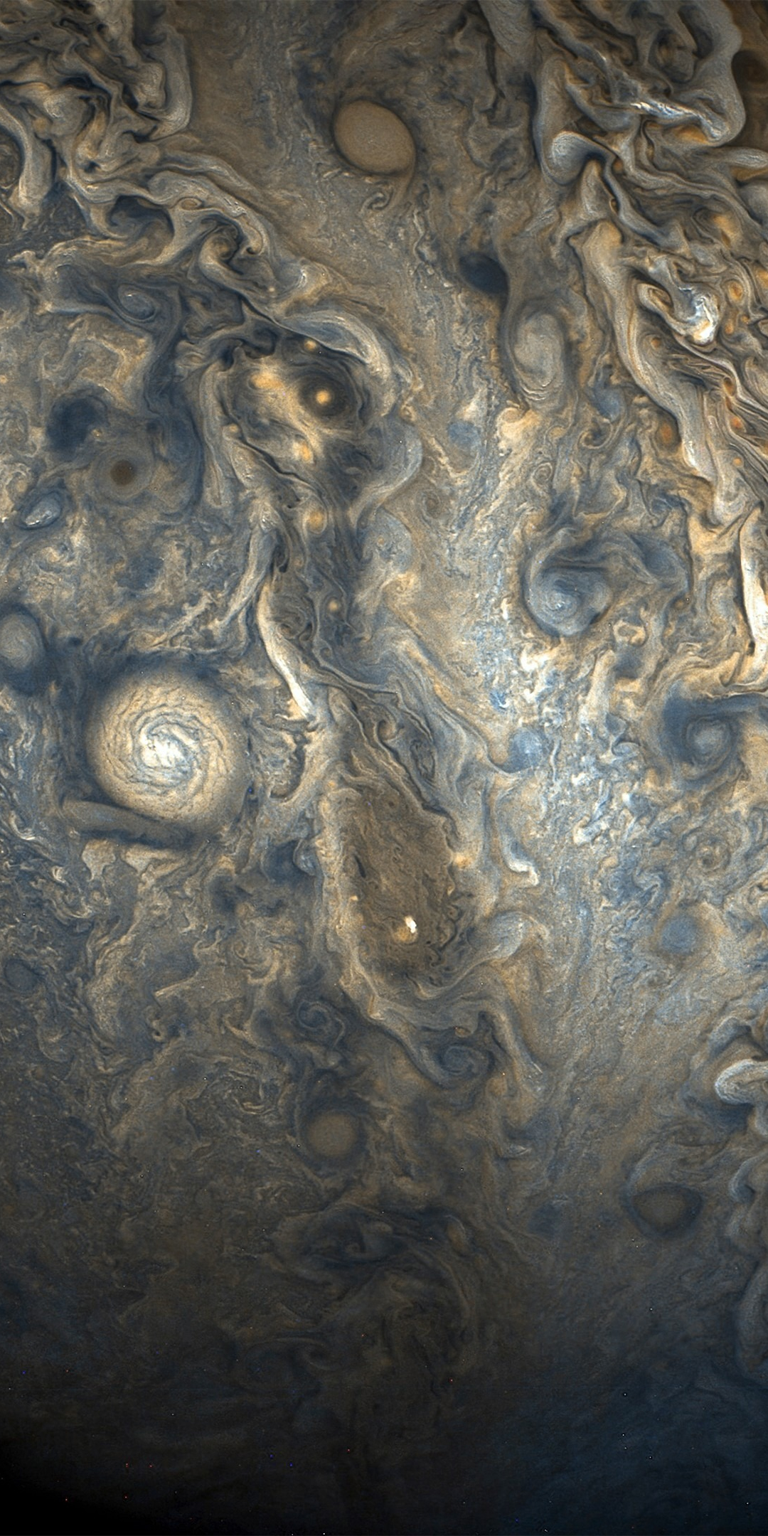 Jupiter, southern hemisphere, planets, surface, 1080x2160 wallpaper