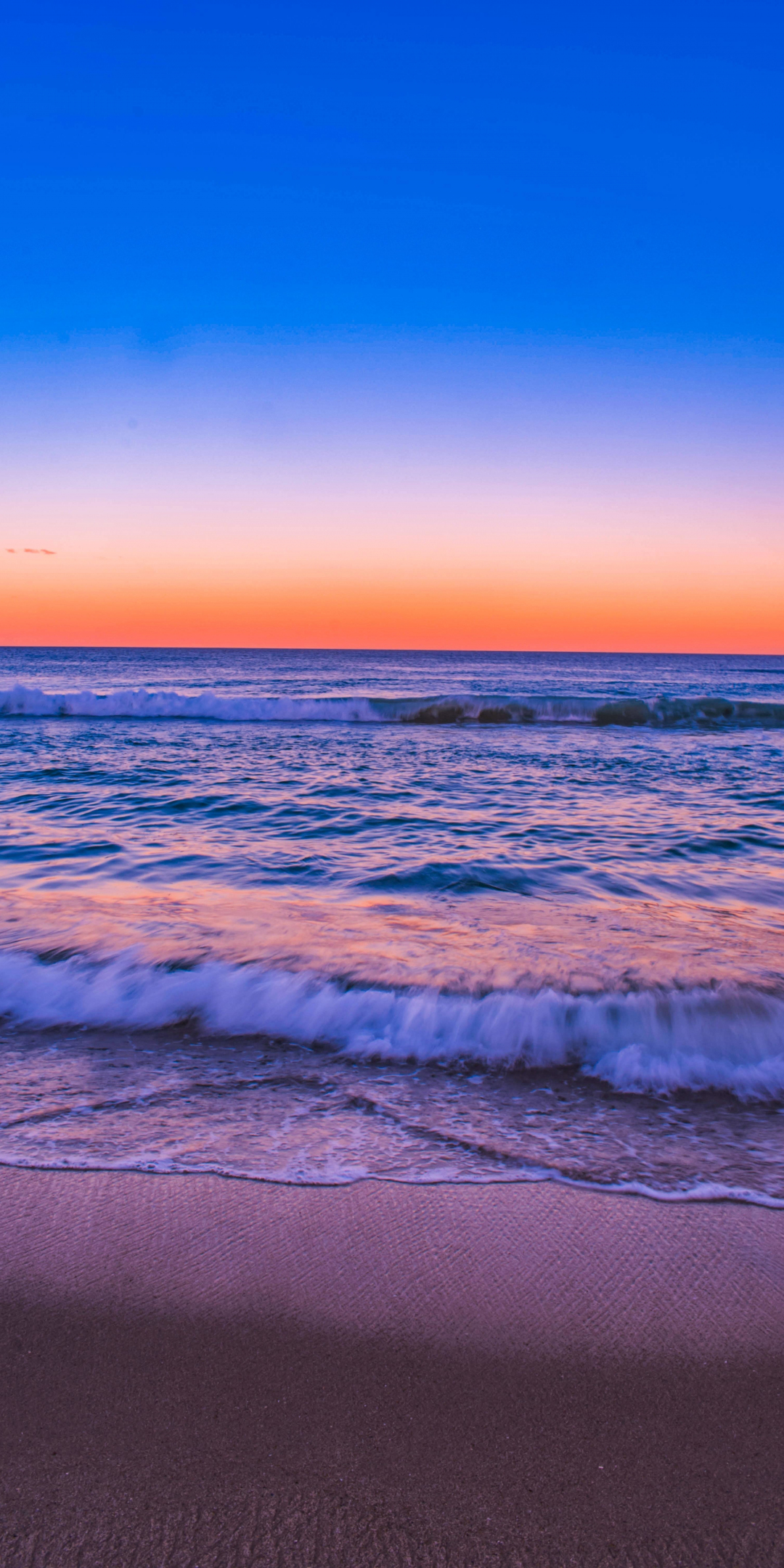Adorable view, sunset, beach, 1080x2160 wallpaper
