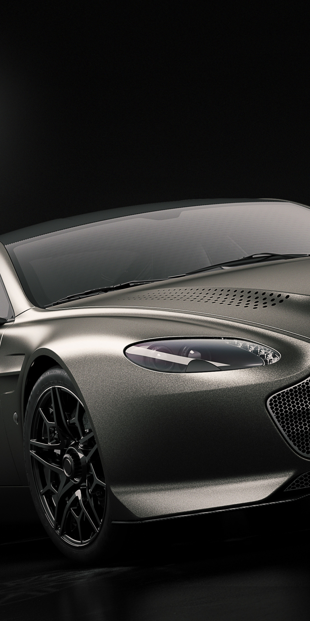 Aston Martin V12 Vantage V600, front, 1080x2160 wallpaper