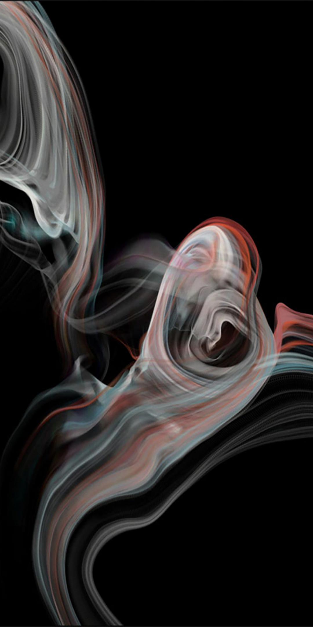 iMac Pro, stock, smoke, abstract, dark, 1080x2160 wallpaper