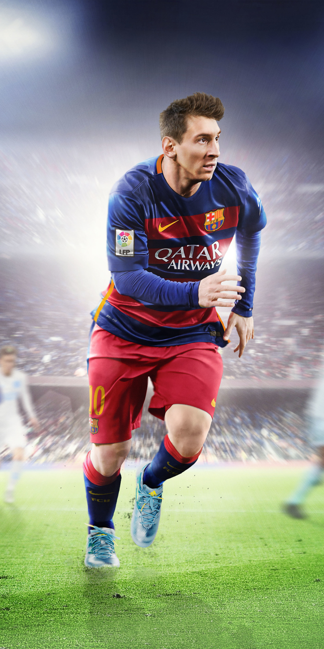 Lionel Messi, Footballer, FIFA 16, EA sports, video game, 1080x2160 wallpaper