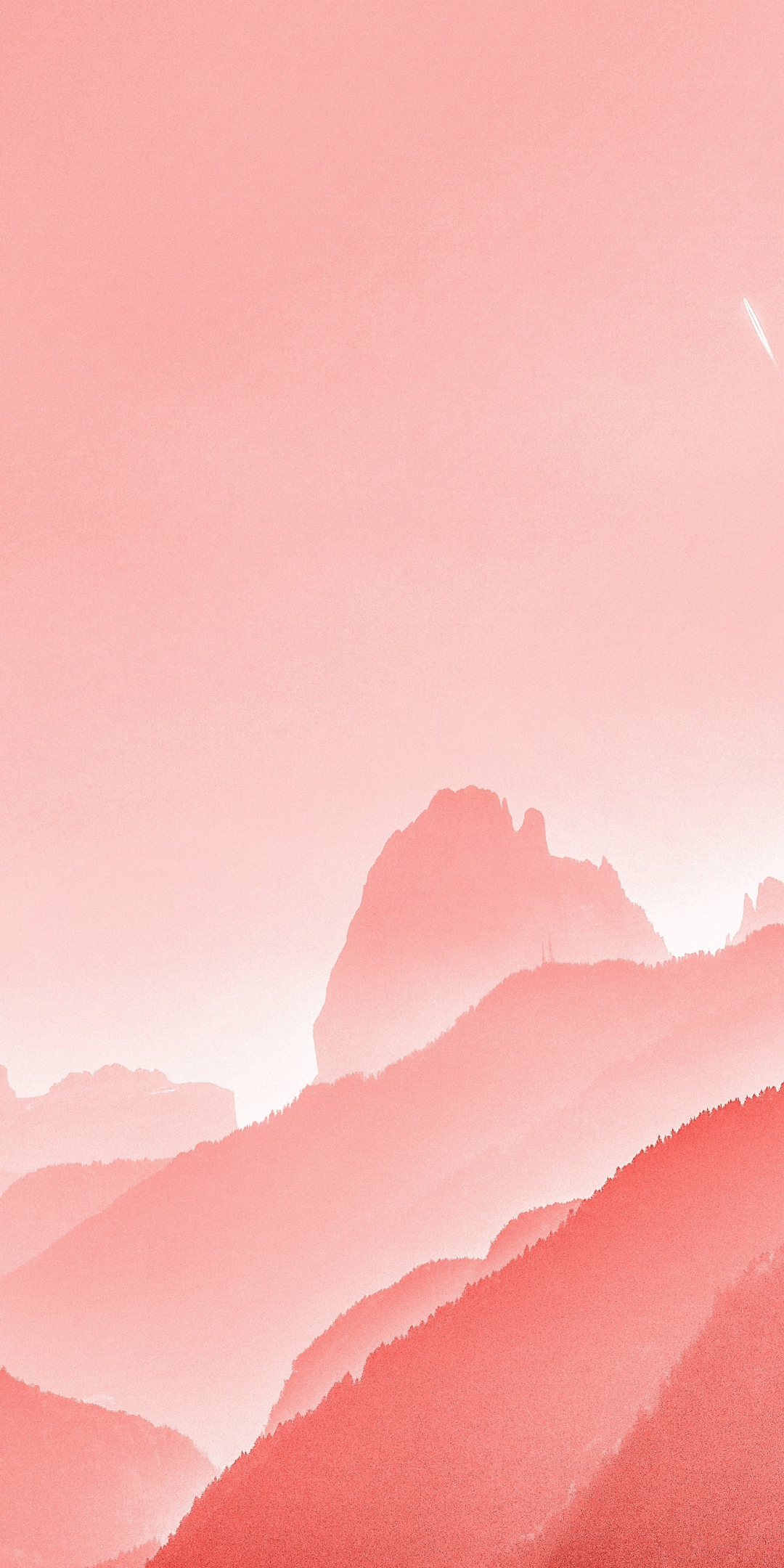 Horizon, sunset, mountains, minimal, 1080x2160 wallpaper