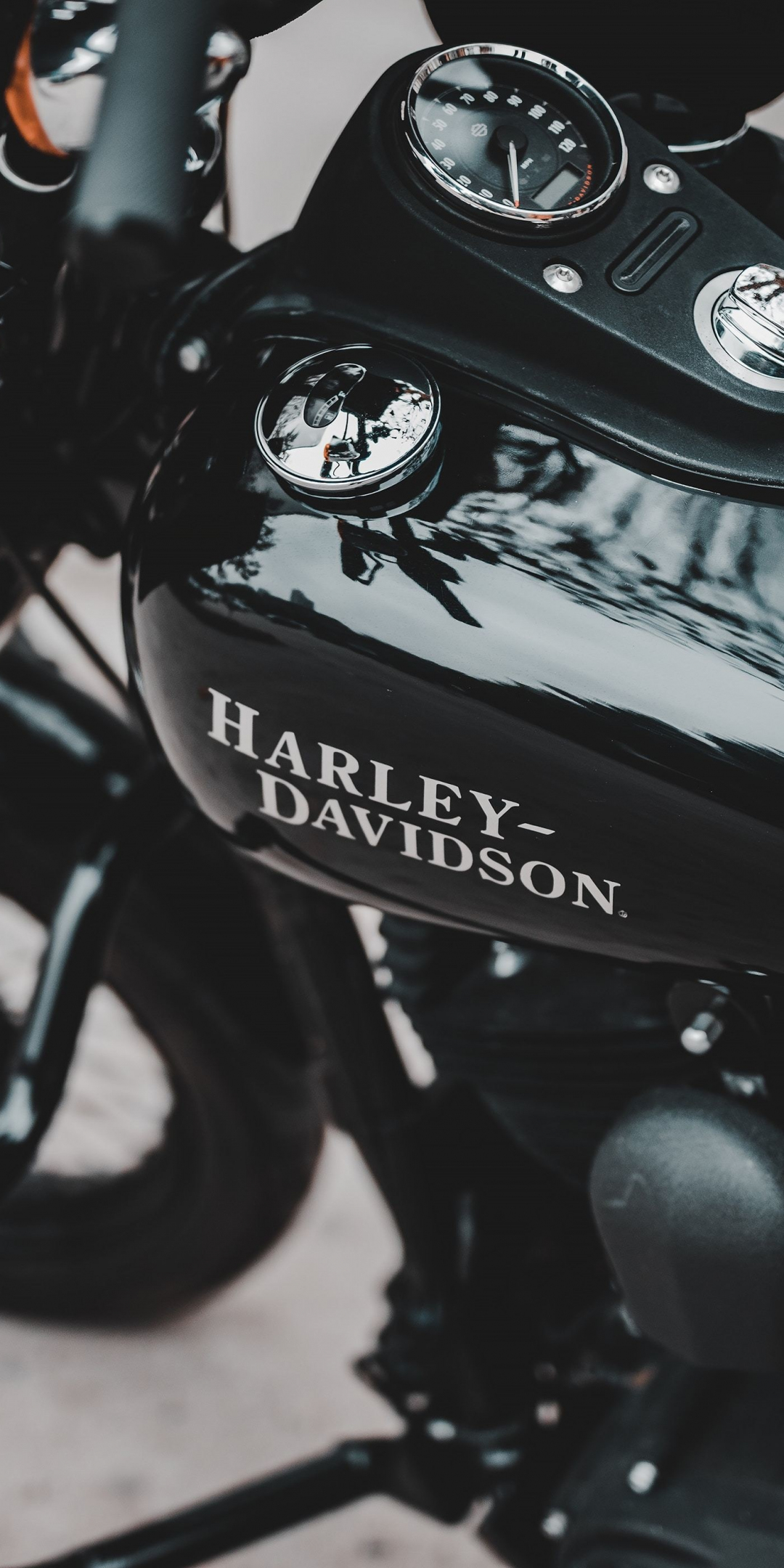 Harley-Davidson, muscle bike, 1080x2160 wallpaper
