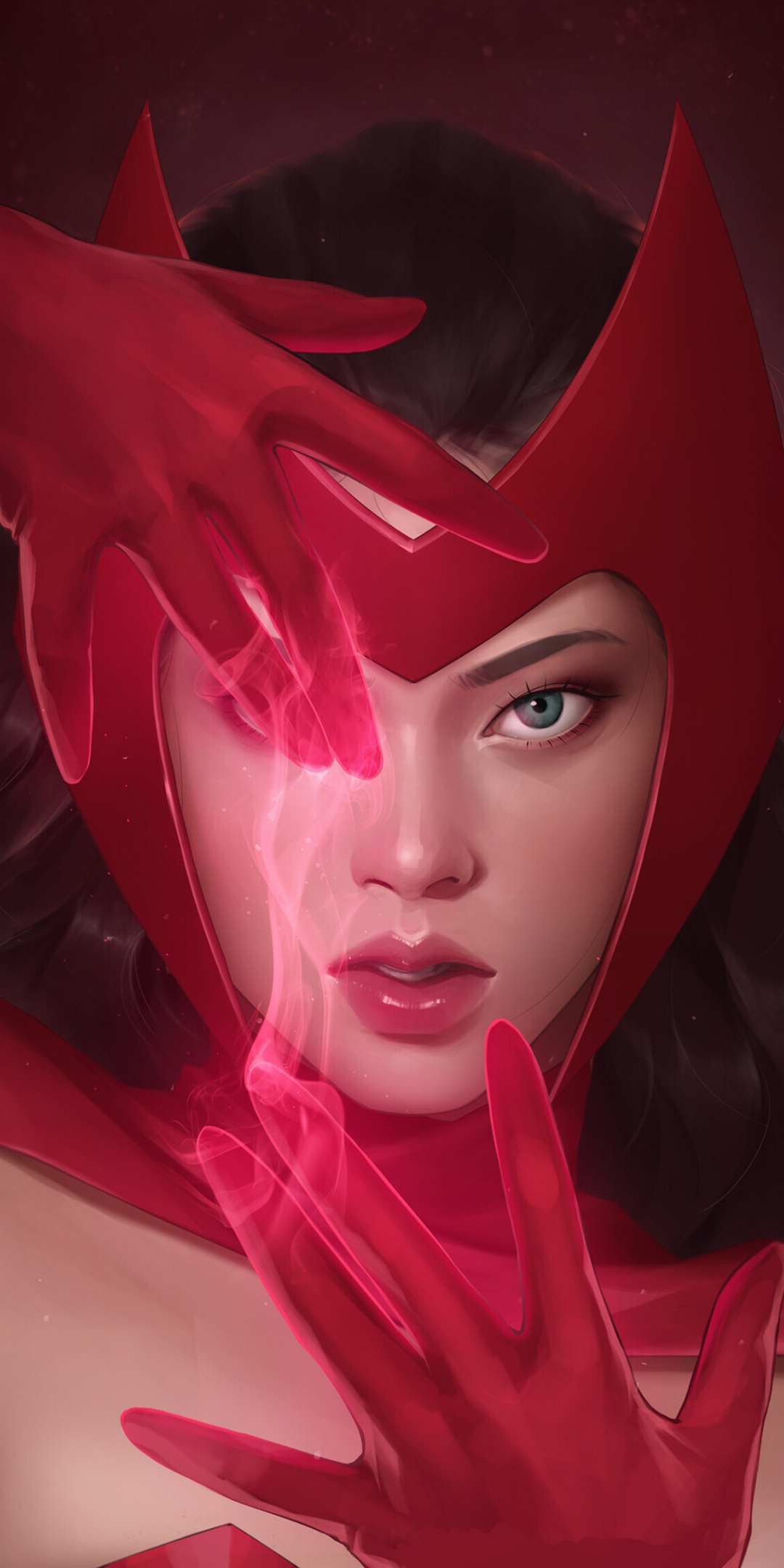 Scarlet Witch, fan art, most powerful magican, 23, 1080x2160 wallpaper