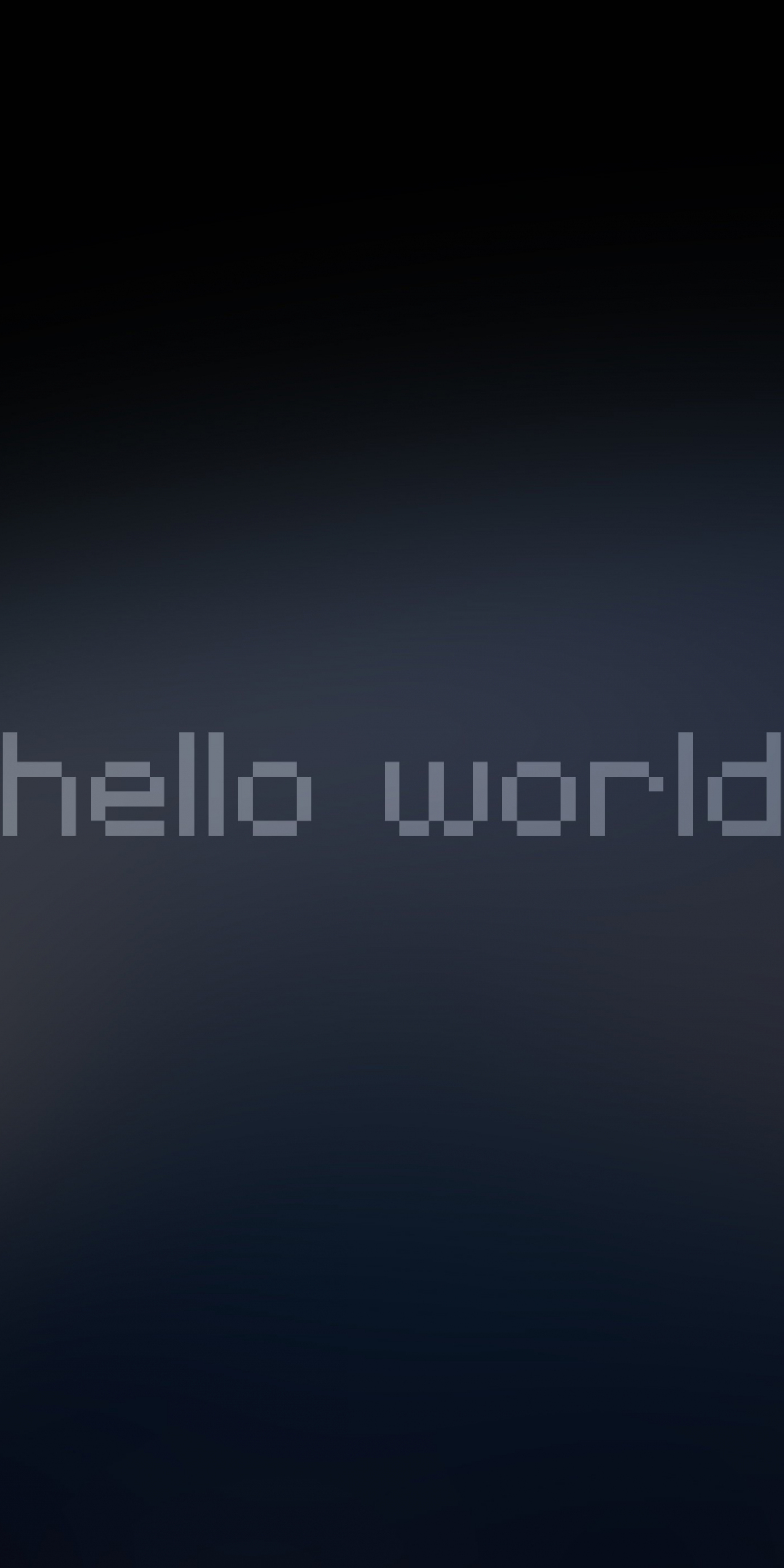 Hello world, typography, minimal, 1080x2160 wallpaper