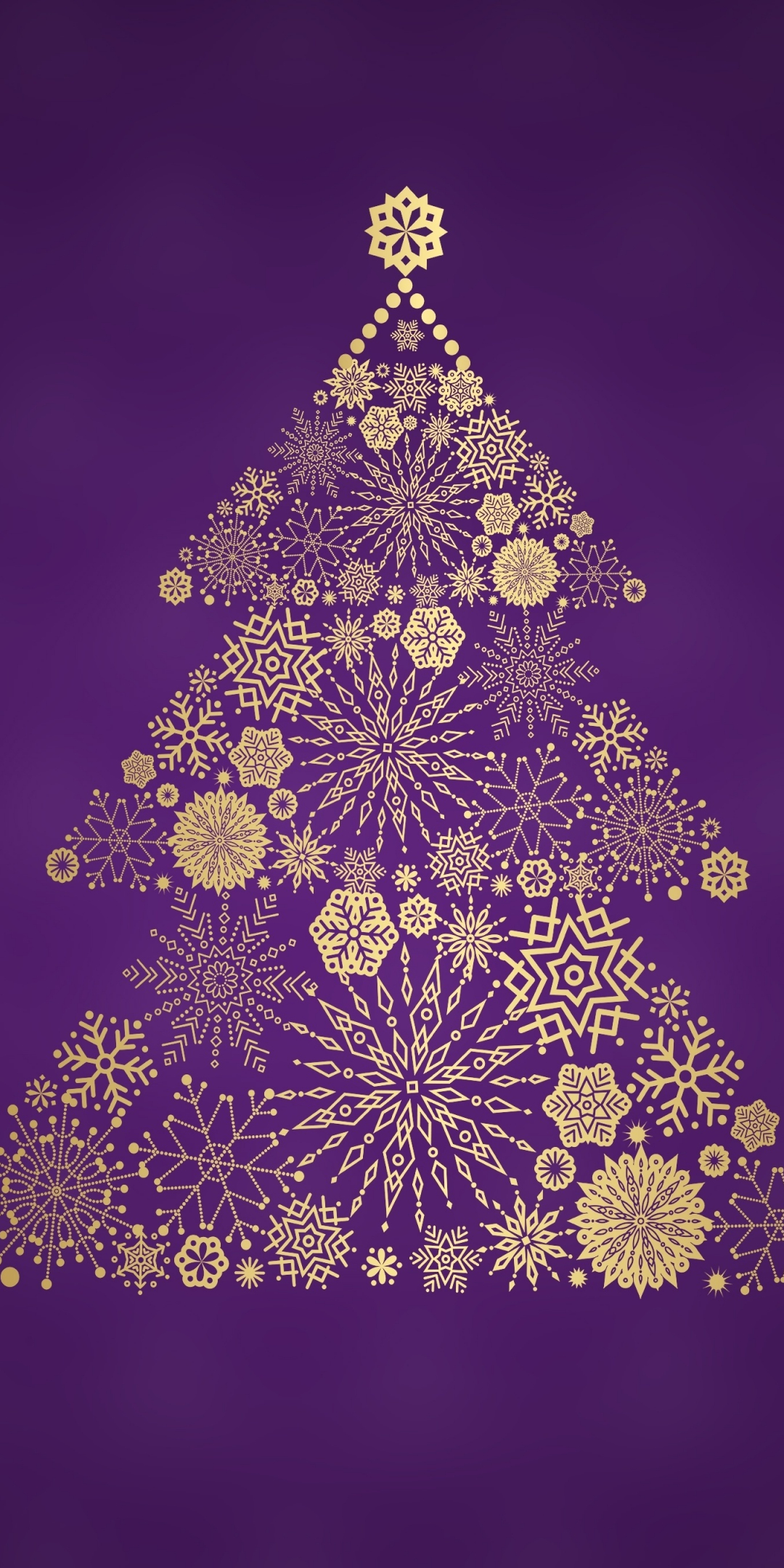 Christmas tree, digital art, holiday, 1080x2160 wallpaper