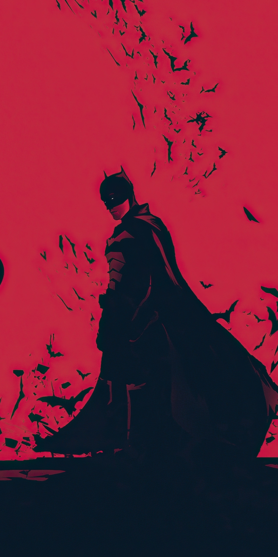 The Batman, fan made poster, minimal, 2022, 1080x2160 wallpaper