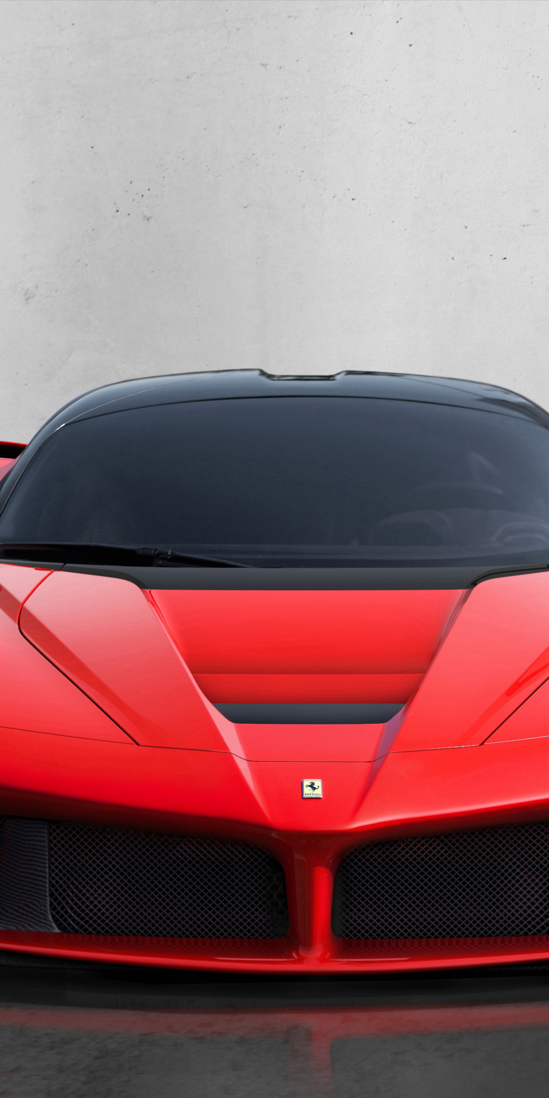 Sports car, red, Ferrari LaFerrari, 1080x2160 wallpaper