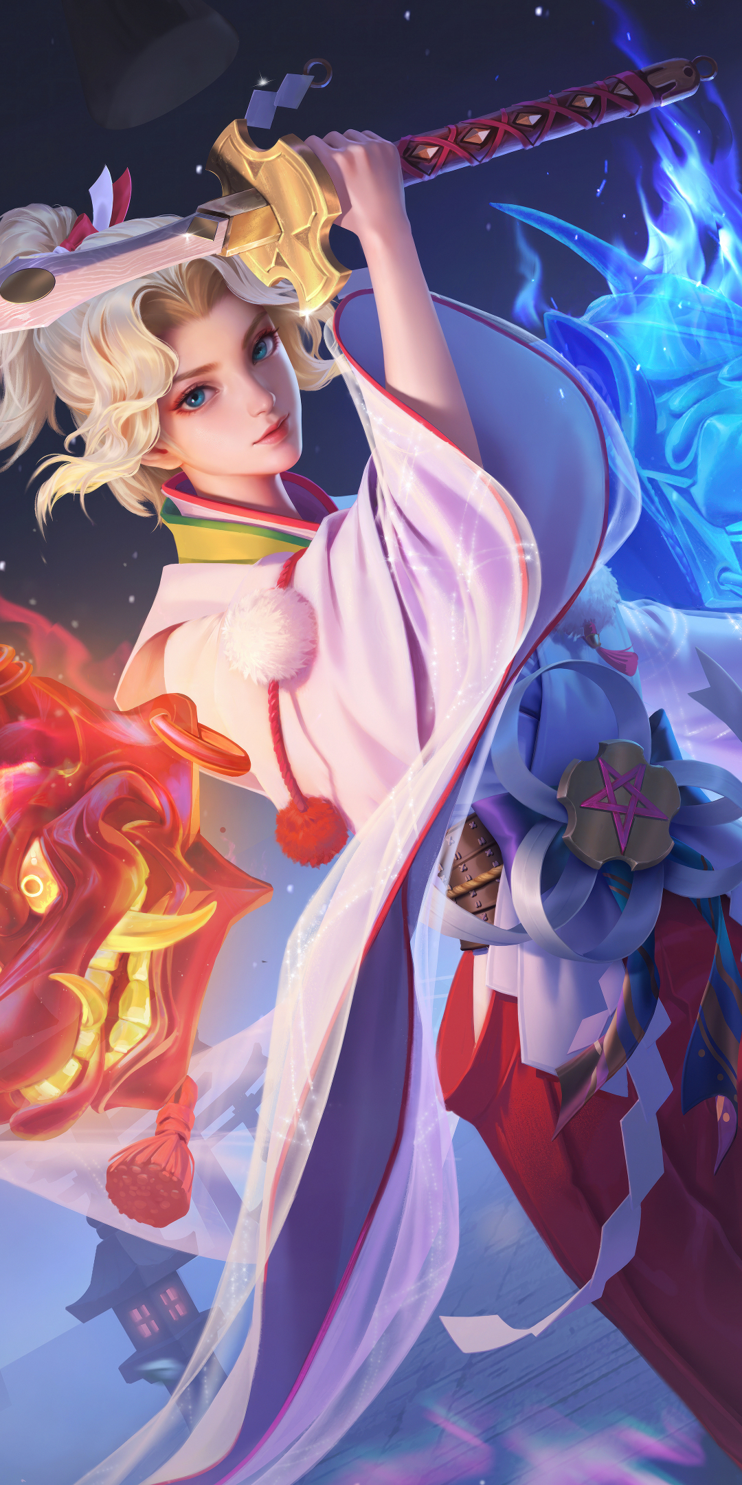 Honor of kings woman character, and fighter girl, 2023, 1080x2160 wallpaper