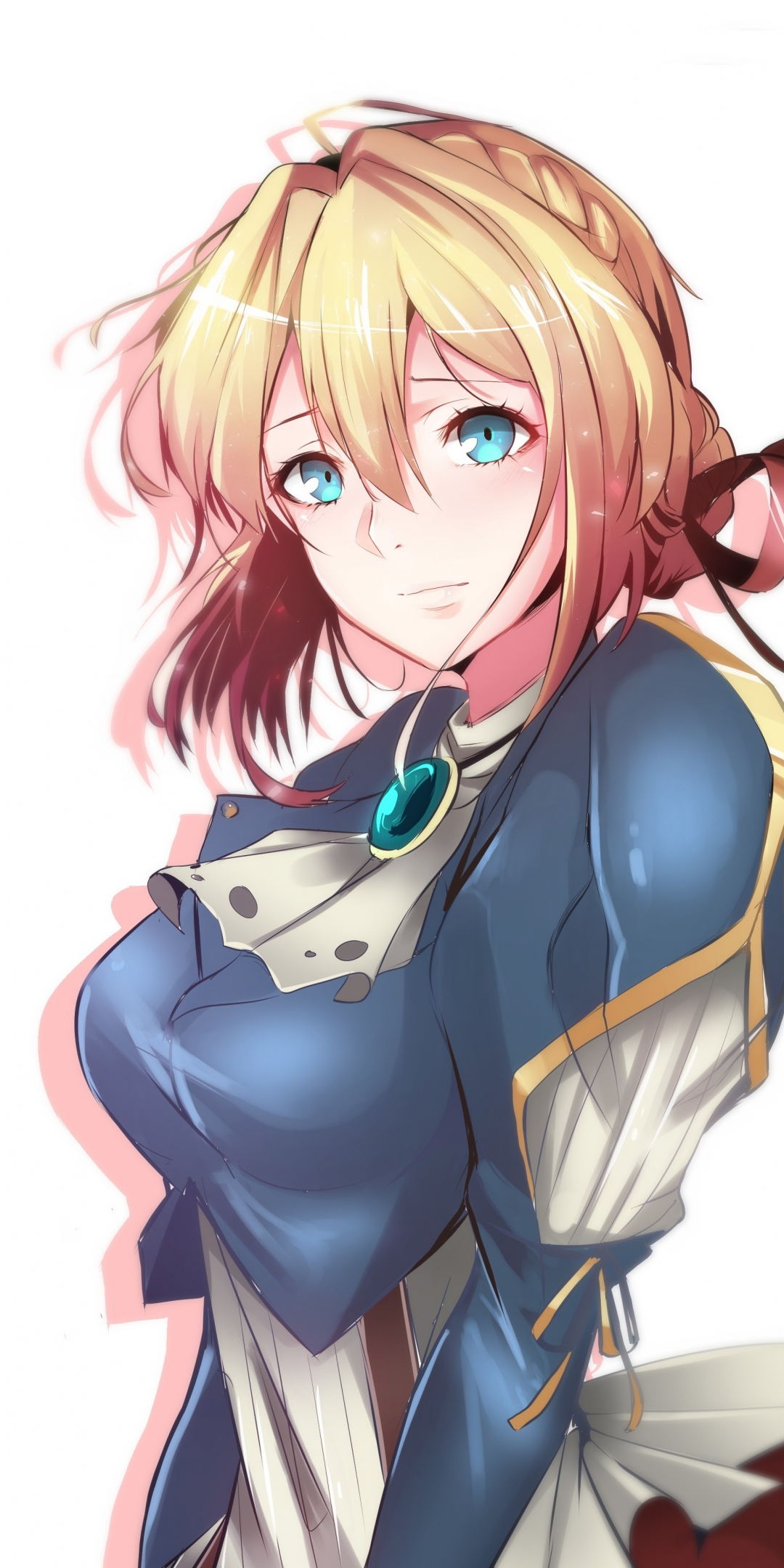 Hot and beautiful, anime girl, Violet Evergarden, 1080x2160 wallpaper
