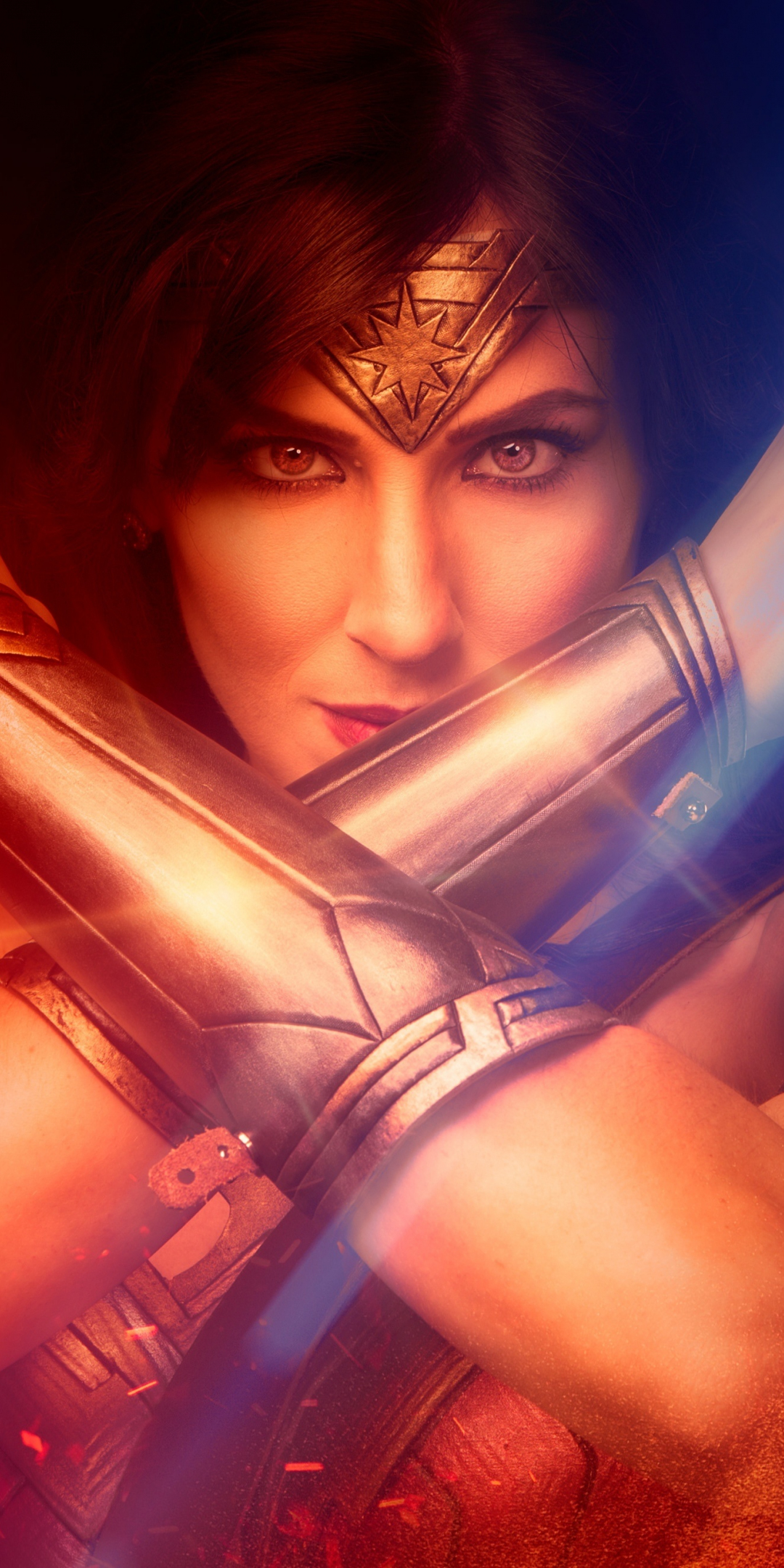 Cosplay, pricness, superhero, Wonder Woman, 1080x2160 wallpaper