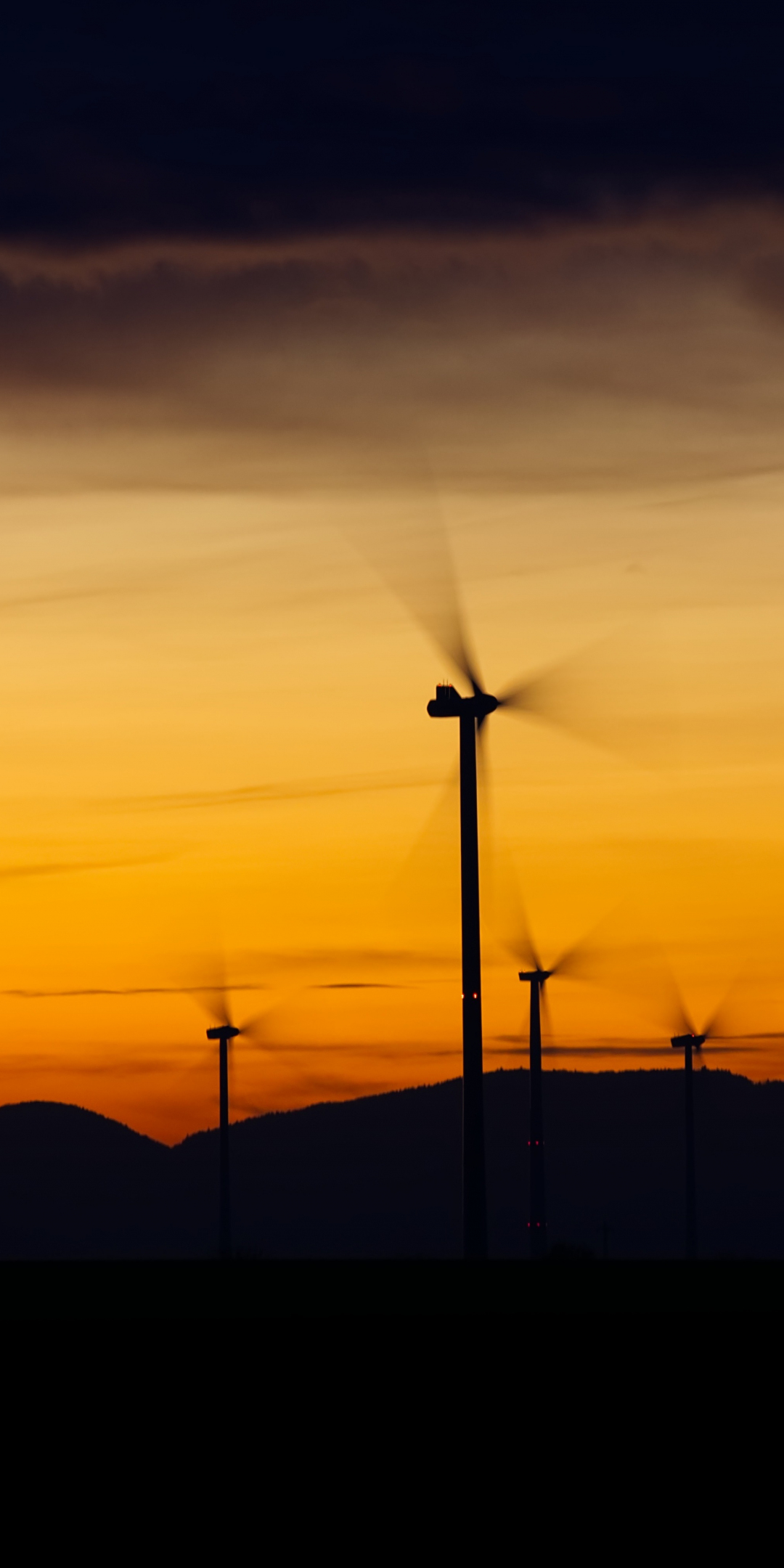 Windrader, windmill, sunset, 1080x2160 wallpaper