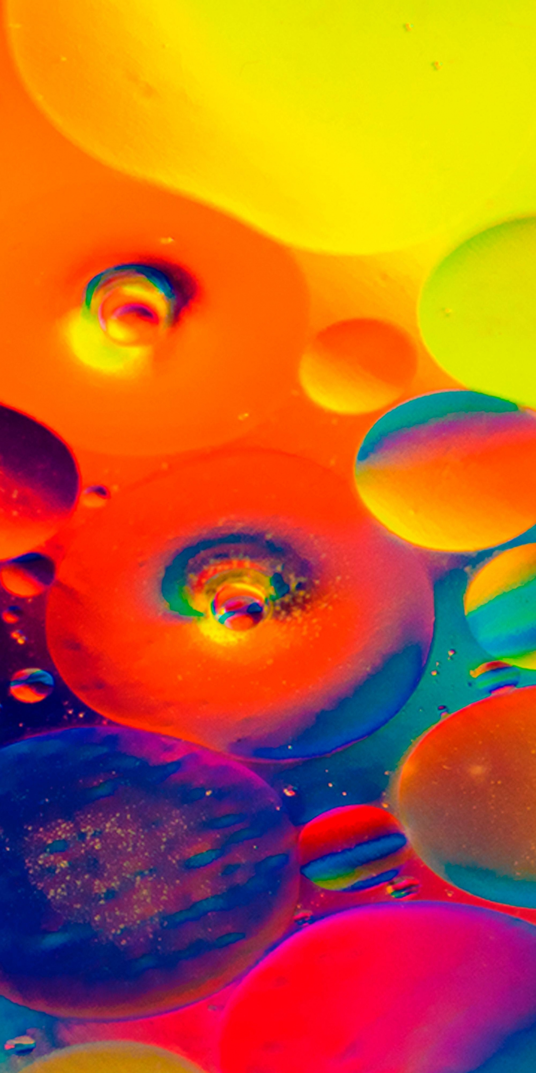 Colorful, abstract, bubbles, 1080x2160 wallpaper