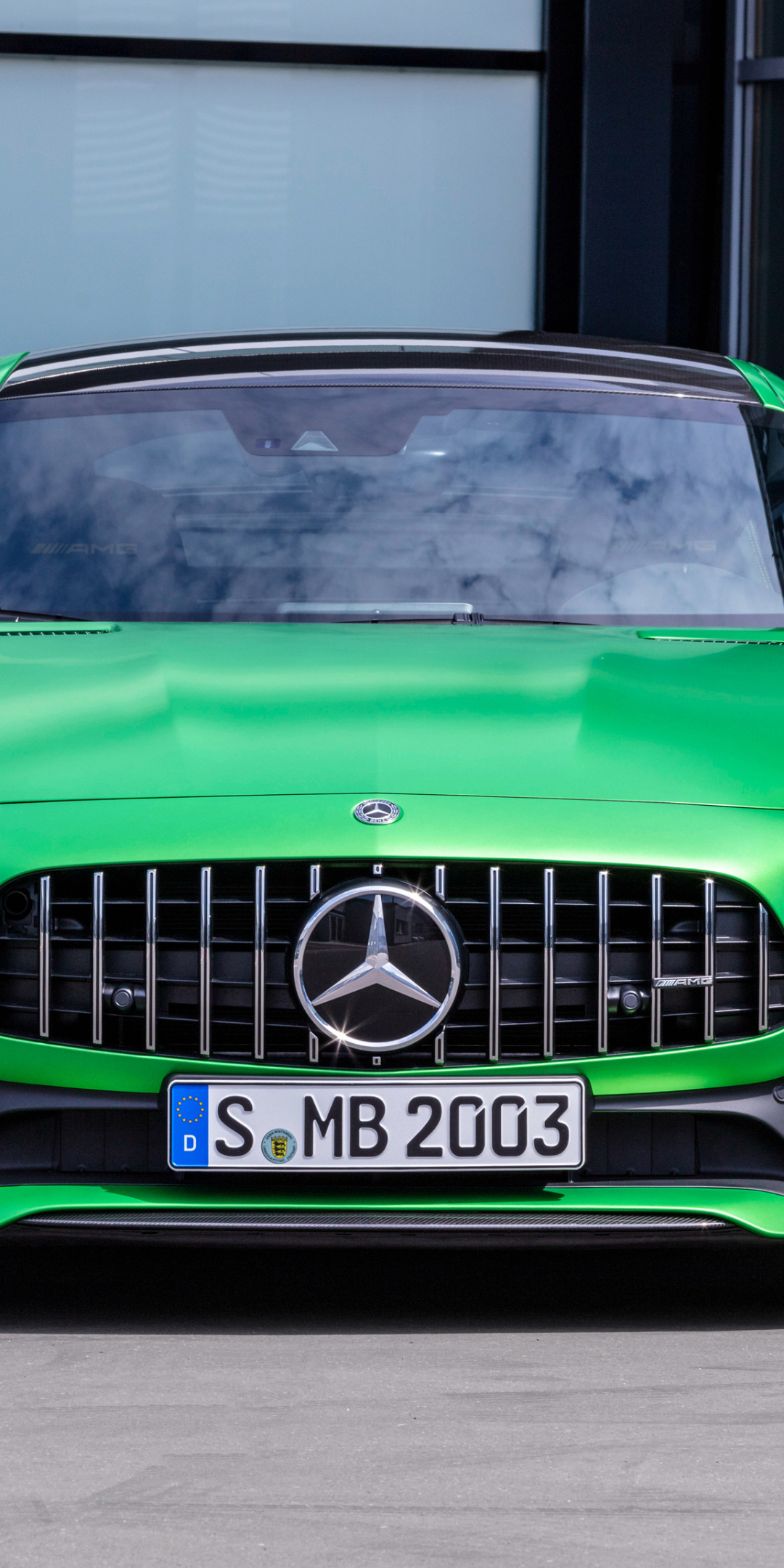 Mercedes-AMG GT R, green, 2019, 1080x2160 wallpaper