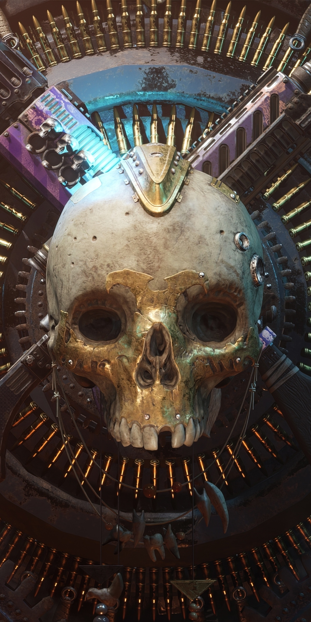 Warhammer 40k, skull, game, 1080x2160 wallpaper