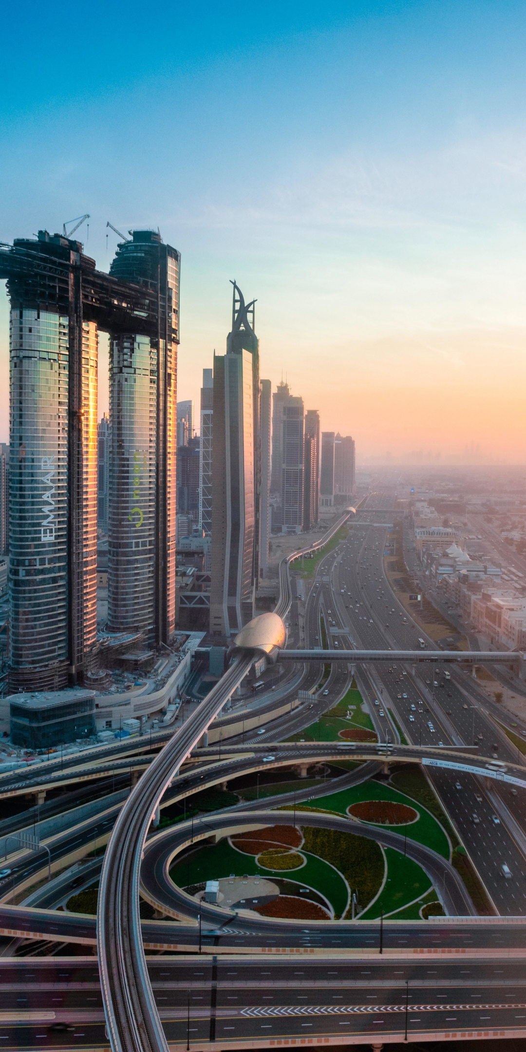 Dubai, high towers, buildings, city, 1080x2160 wallpaper