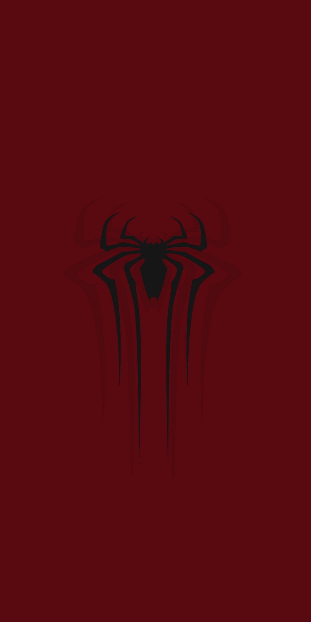 Spider-man, minimal, black mark, logo, 1080x2160 wallpaper