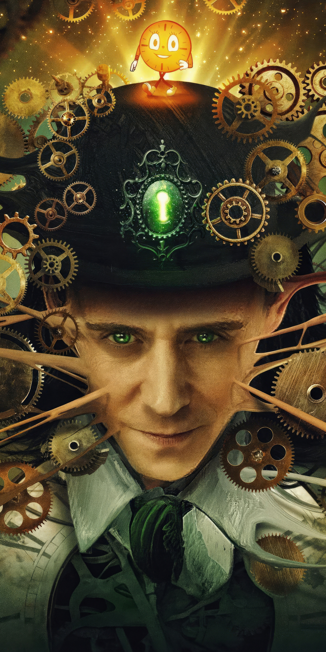 Time clock, Tom Hiddleston, Loki season 2, 2023, 1080x2160 wallpaper