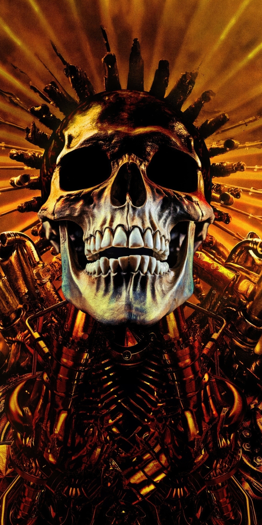 Movie, Furiosa: A Mad Max Saga, skull structure, 2024 movie, 1080x2160 wallpaper