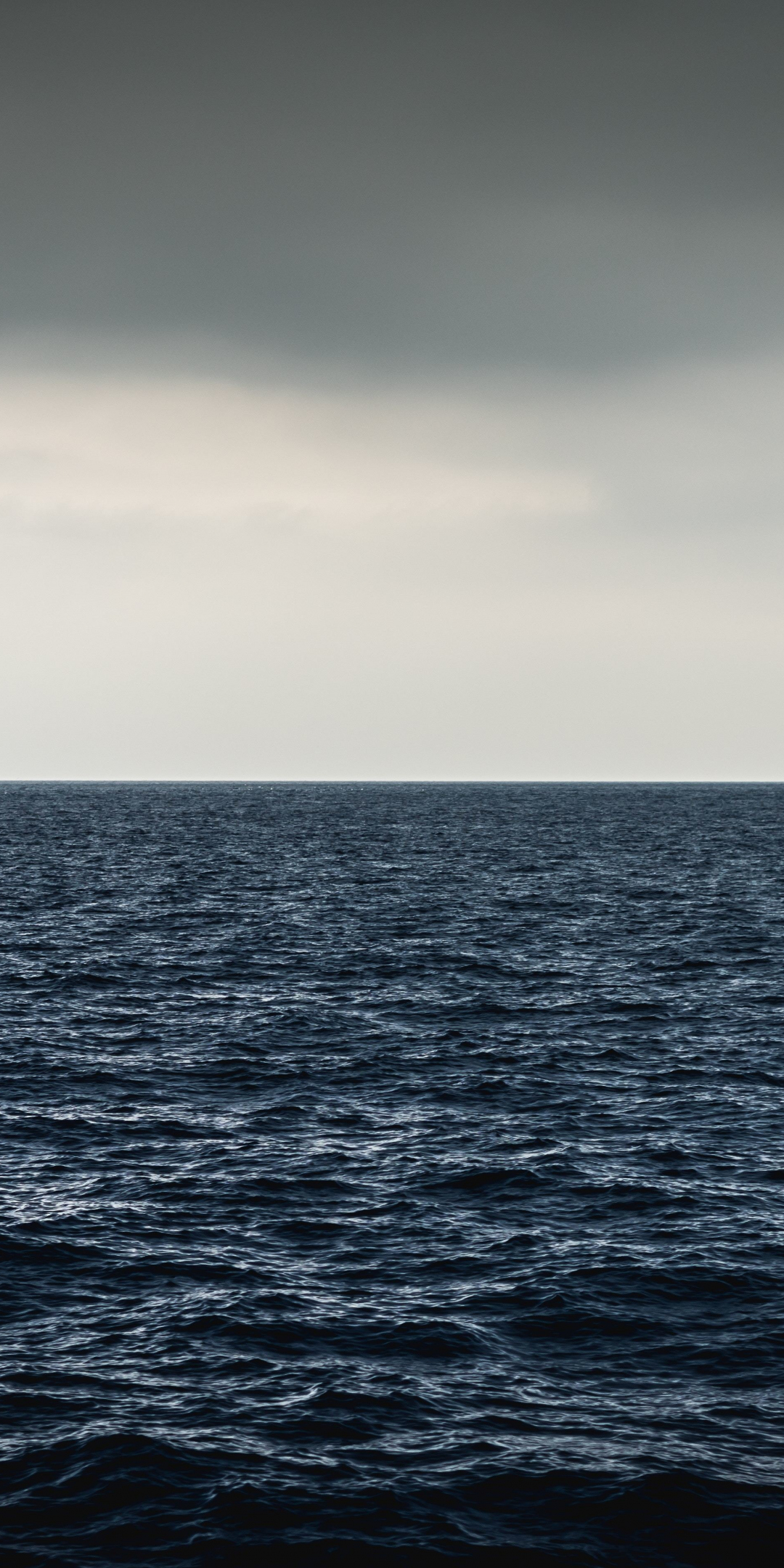 Sea waves, calm sea, horizon, 1080x2160 wallpaper