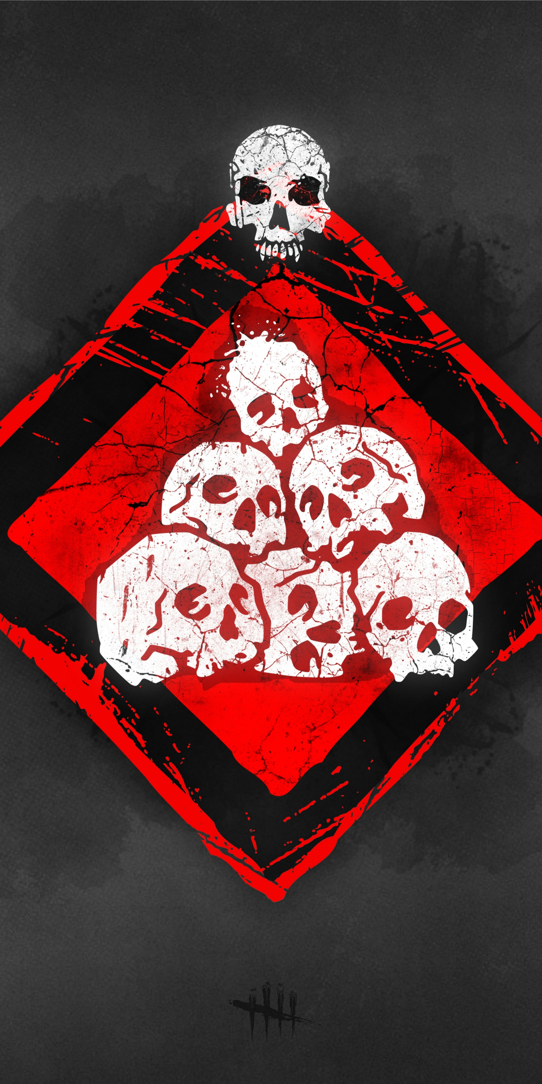 Skulls, video game, artwork, Dead by Daylight, 1080x2160 wallpaper