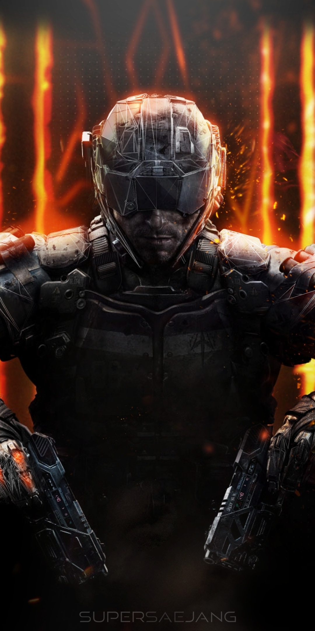 Call of Duty: Black Ops III, soldier, artwork, 1080x2160 wallpaper