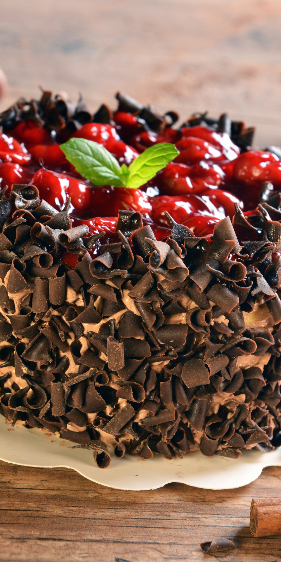 Chocolate Cake, dessert, 1080x2160 wallpaper