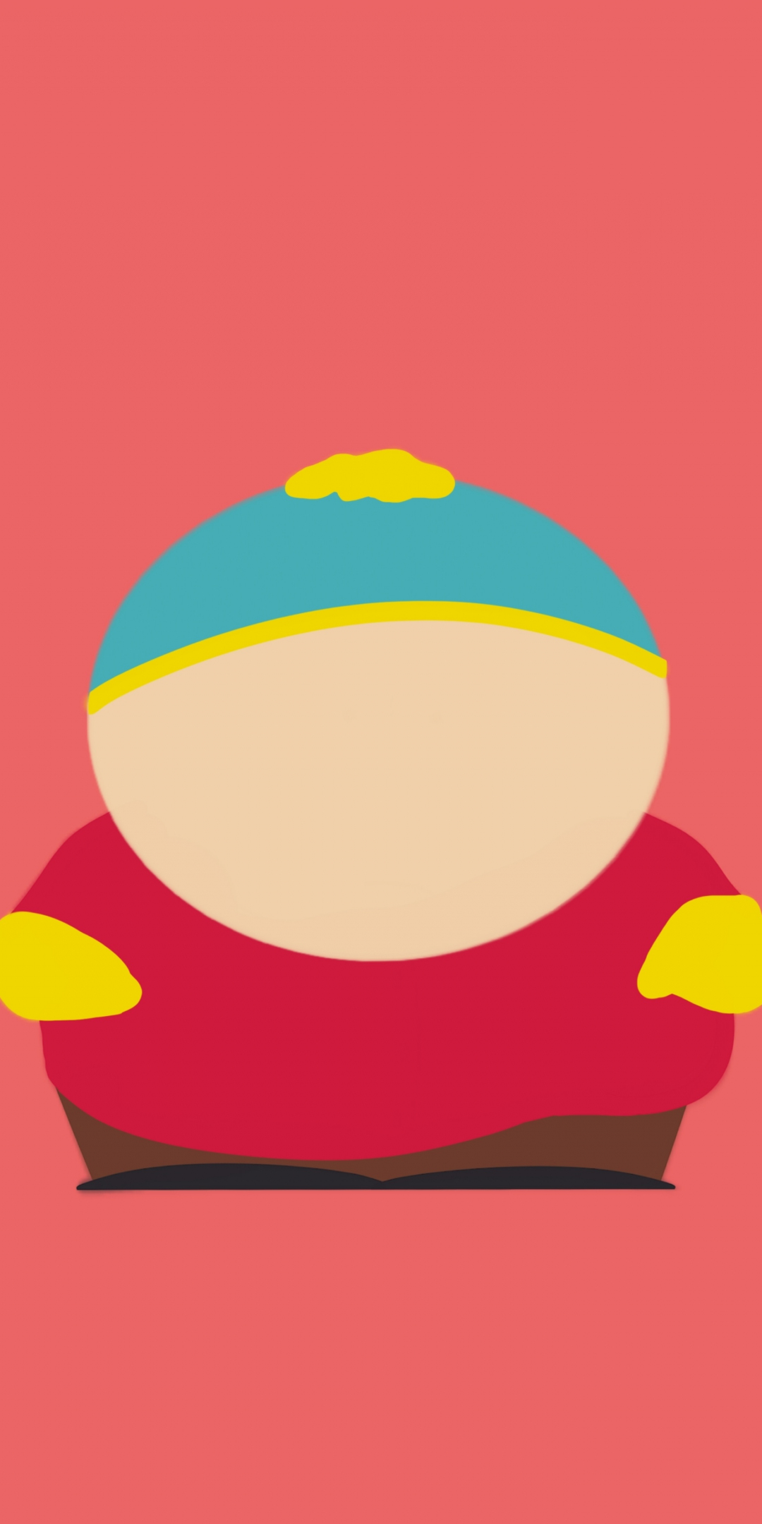 Eric Cartman, south park, tv show, minimal, 1080x2160 wallpaper
