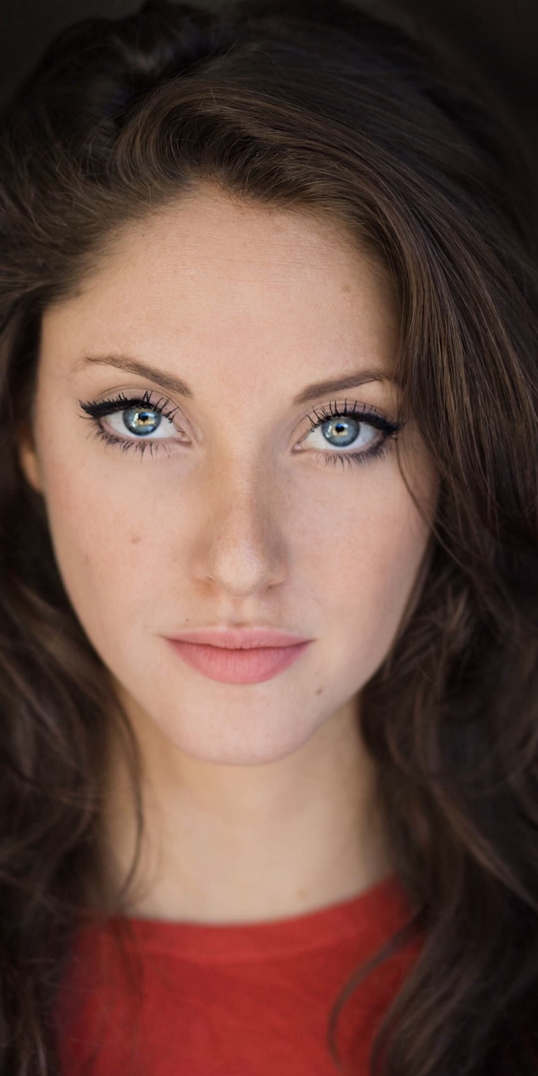 Pretty actress, blue eyes, Jillian Mueller, 1080x2160 wallpaper
