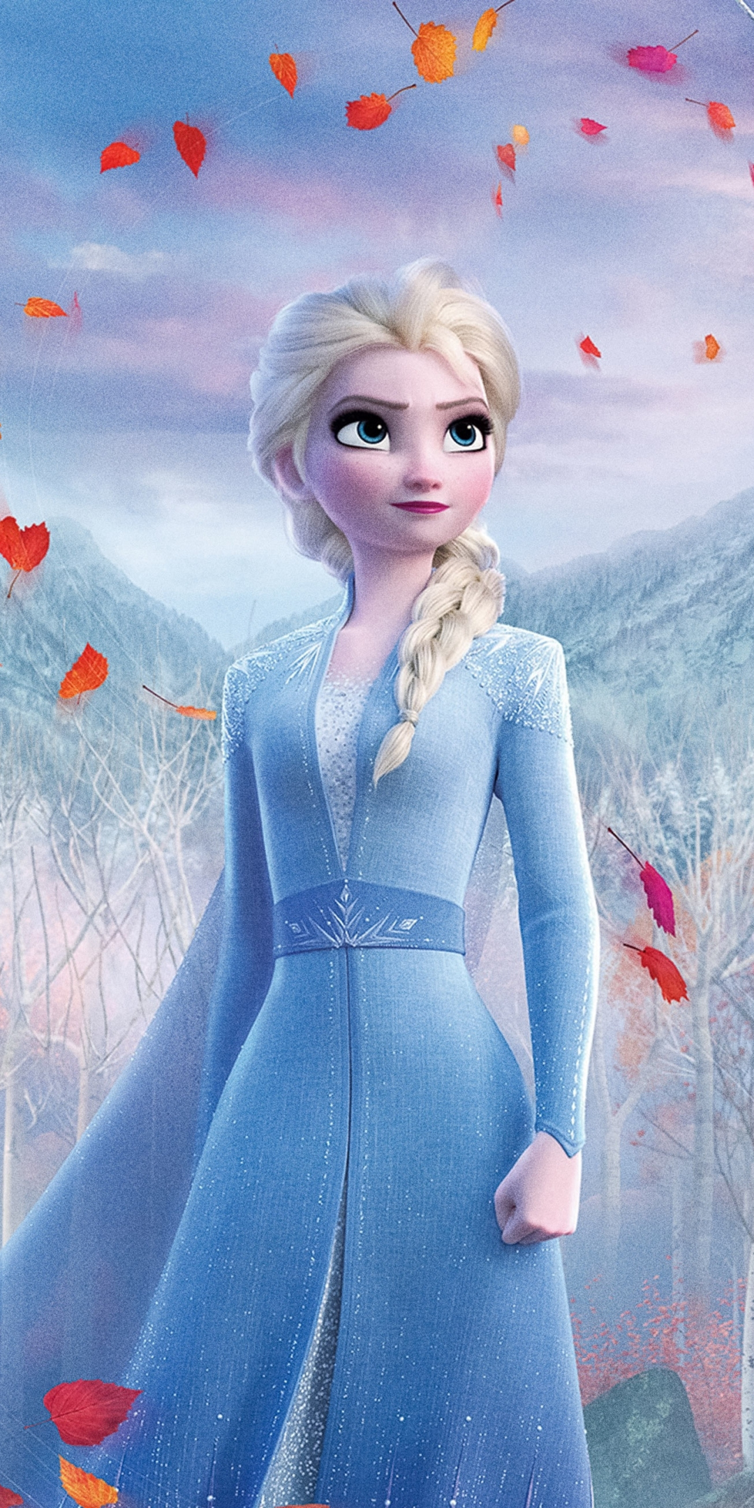 Snow Queen Elsa, frozen 2, movie, 2019, 1080x2160 wallpaper