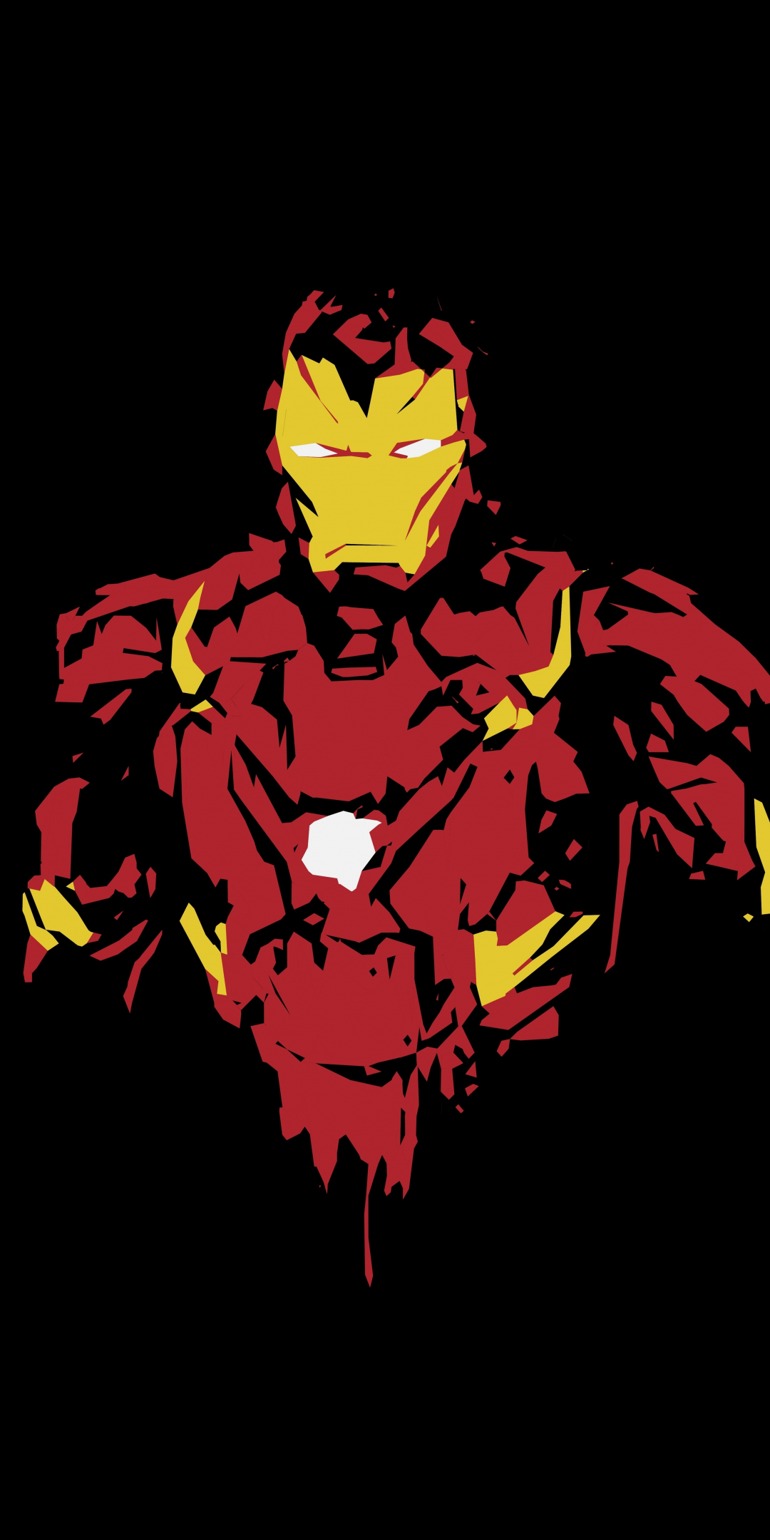 Iron man, fade effect, art, 1080x2160 wallpaper