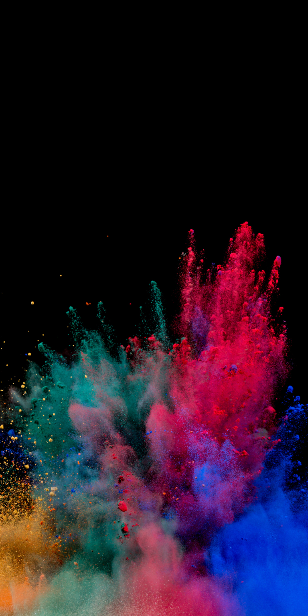 Colors, blast, explosion, colorful, 1080x2160 wallpaper