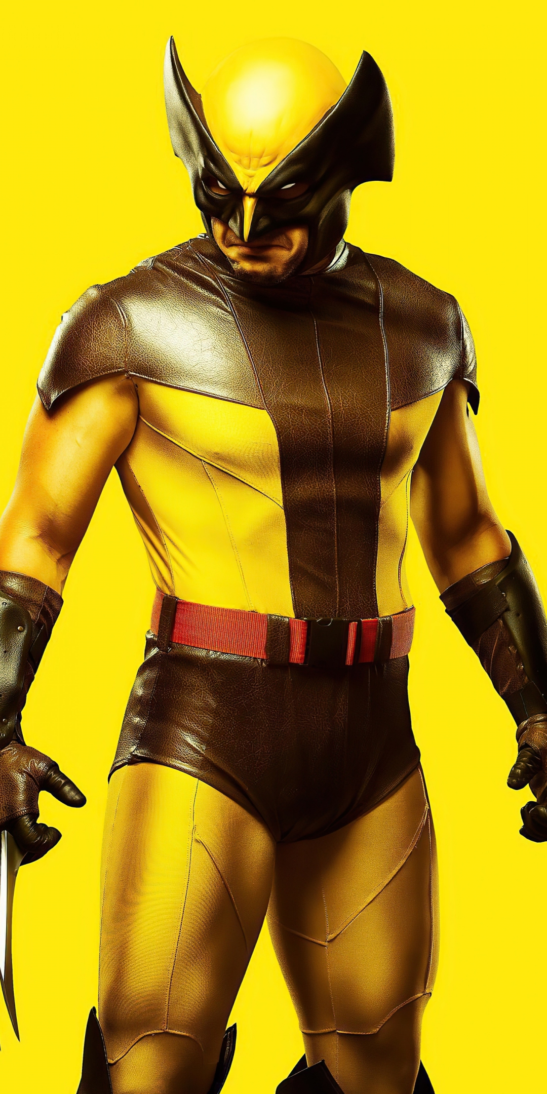 Wolverine, yellow costume, x men 2023, 1080x2160 wallpaper