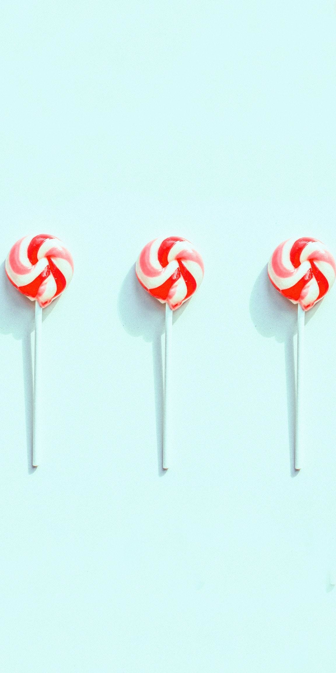 Lollipops, sweet candy, minimal, 1080x2160 wallpaper