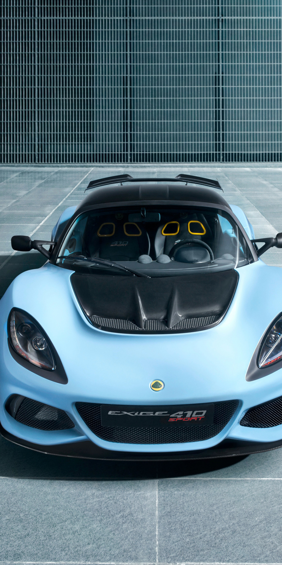 Lotus Exige Sport 410, blue super car, 2018, 1080x2160 wallpaper