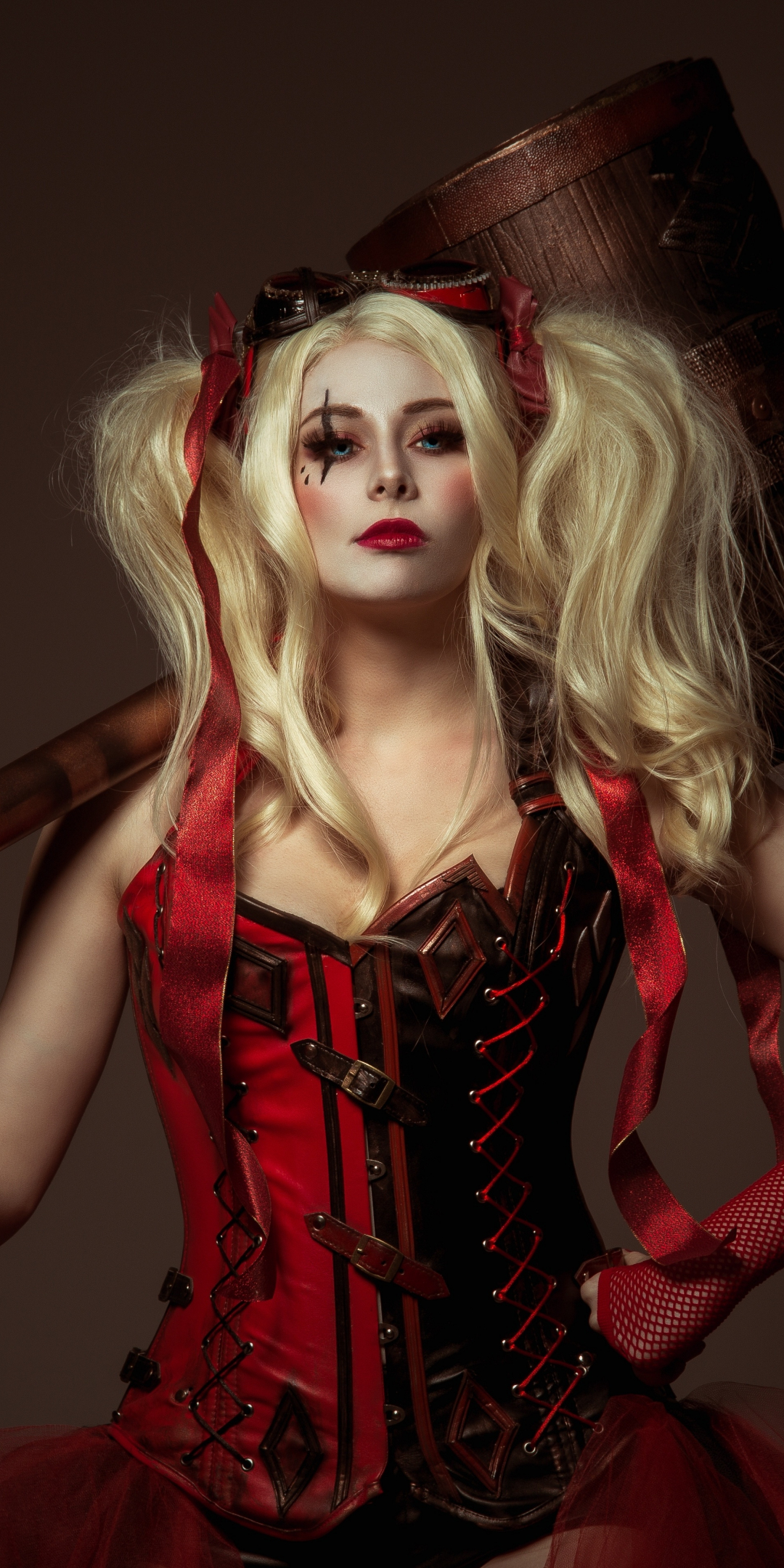 Harley Quinn, cosplay, girl model, 2019, 1080x2160 wallpaper
