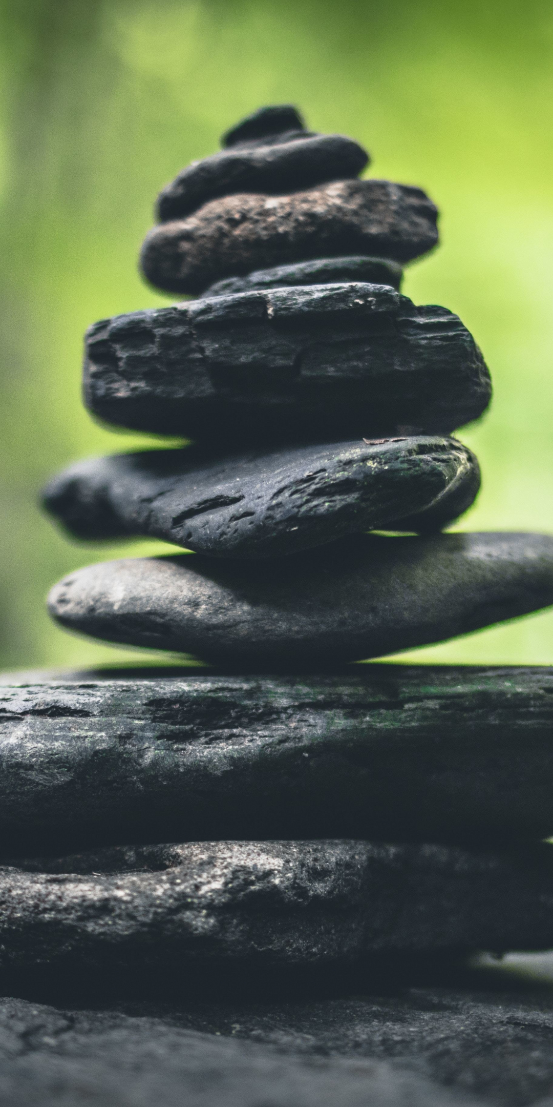 Rocks, dark, zen, meditation, balance, 1080x2160 wallpaper