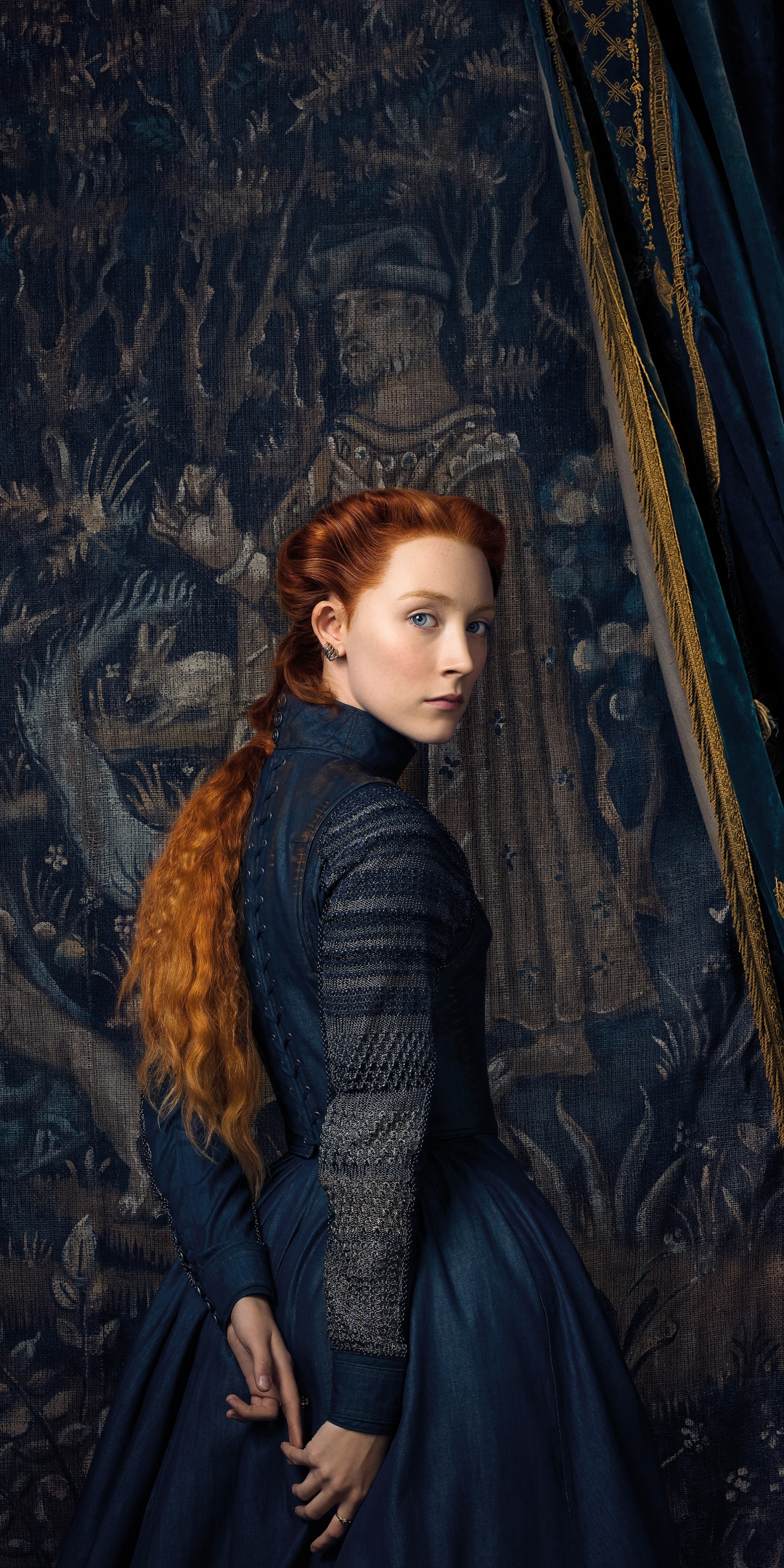 Saoirse Ronan, Mary Queen of Scots, 2018, movie, 1080x2160 wallpaper