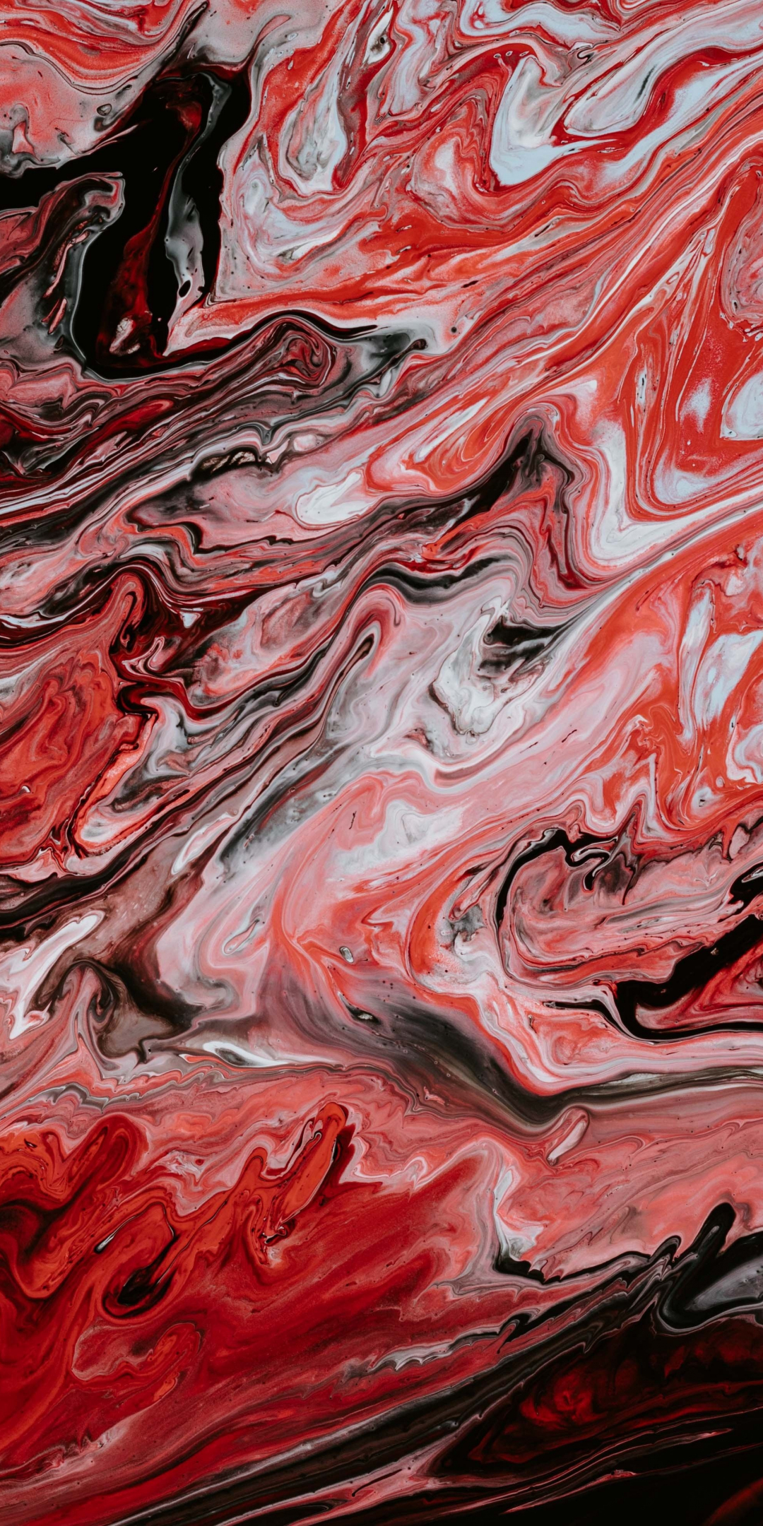 Red, canvas, texture, artwork, 1080x2160 wallpaper
