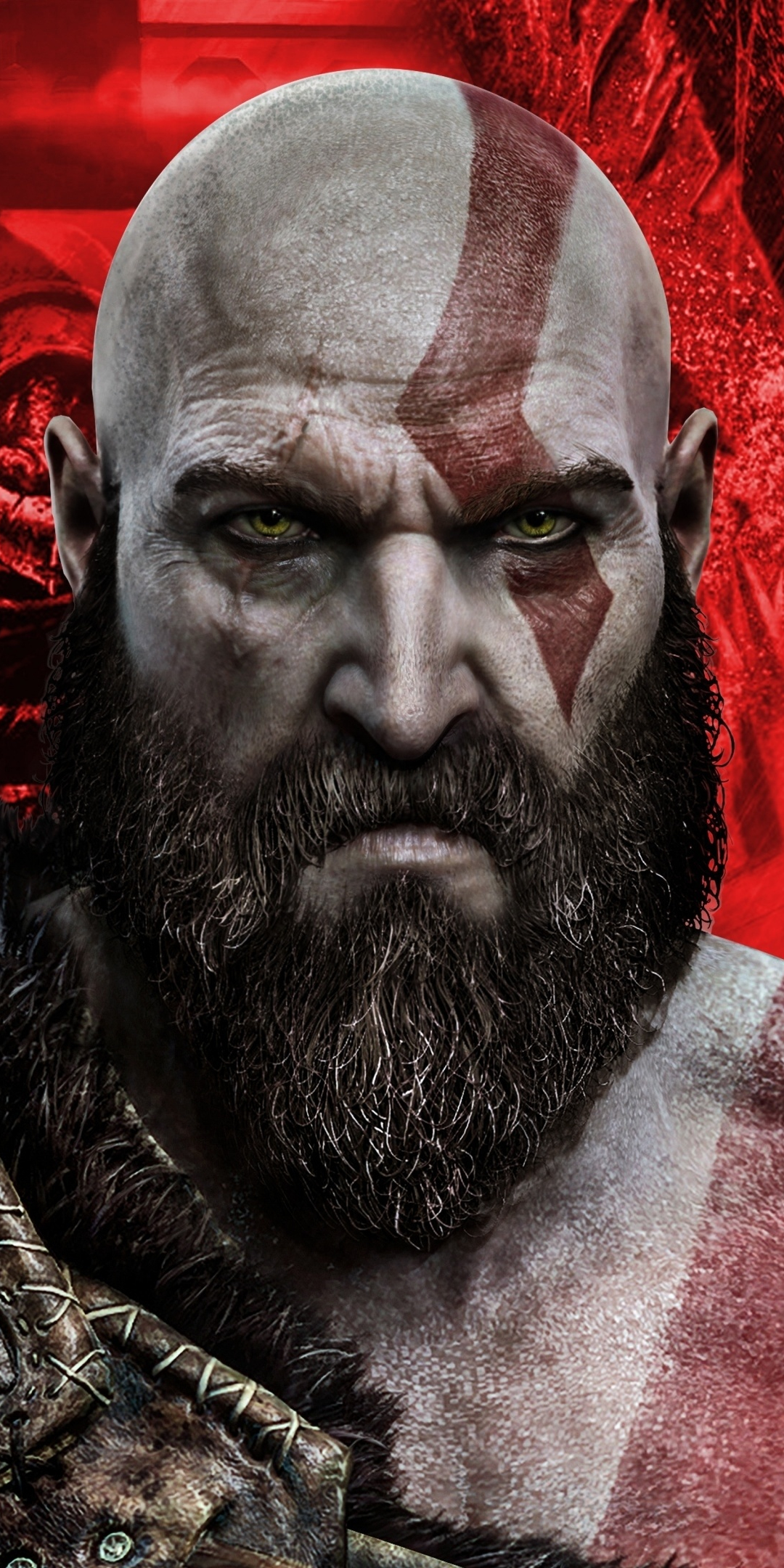 Kratos, artwork, God of war, 1080x2160 wallpaper