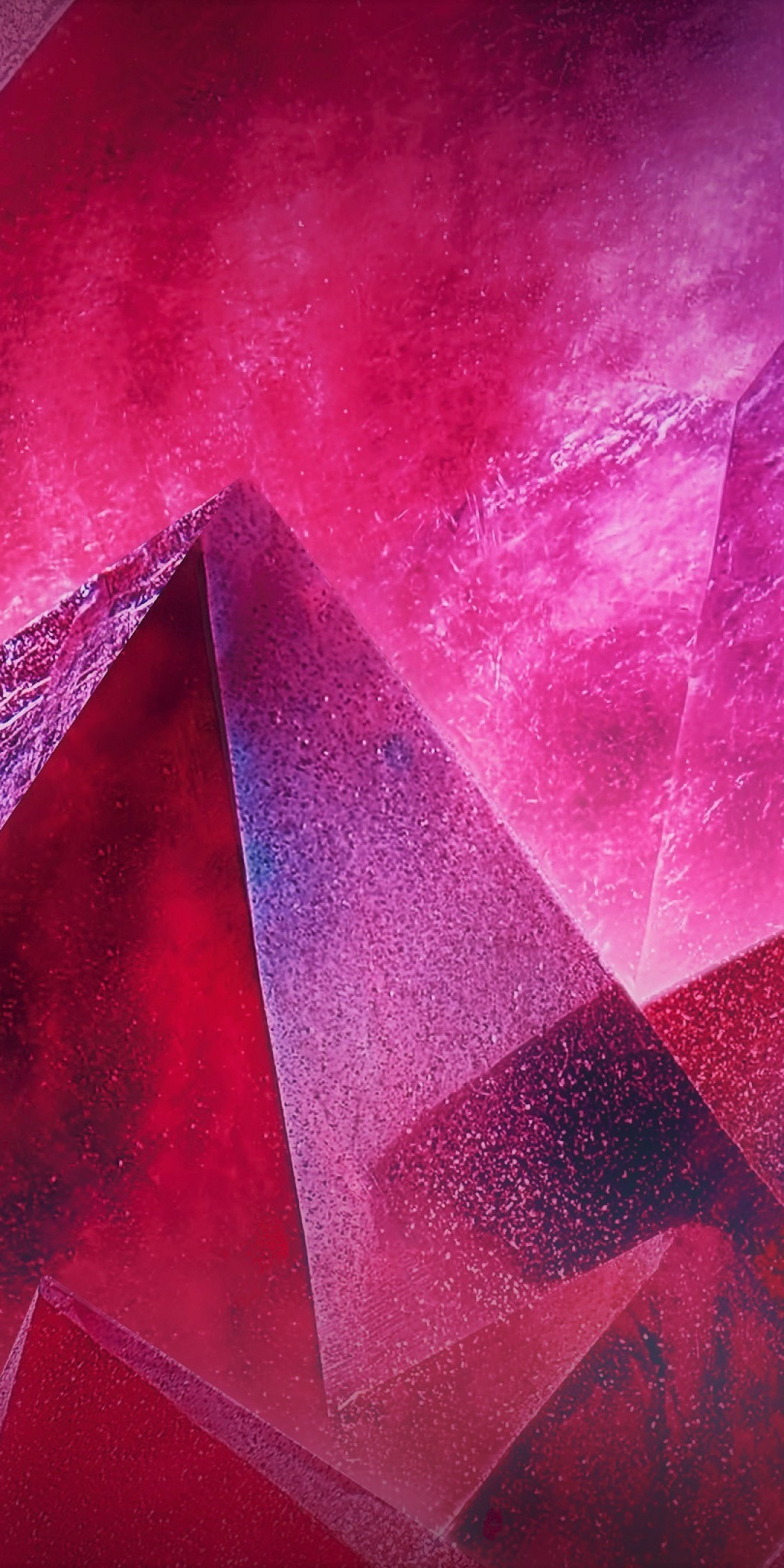 Pyramids, pink, abstract , 1080x2160 wallpaper