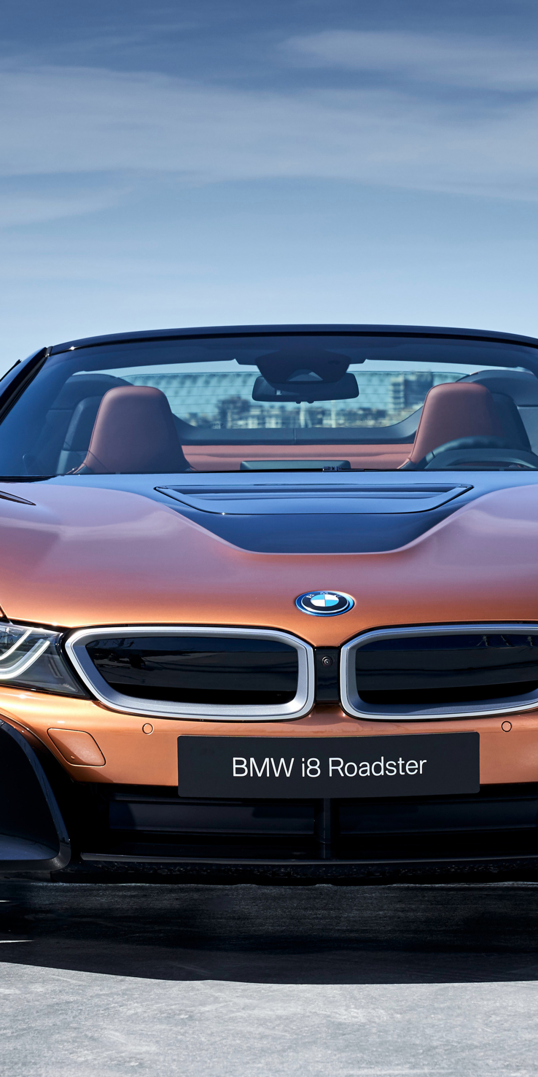 2018 BMW i8 roadster, at port, 1080x2160 wallpaper
