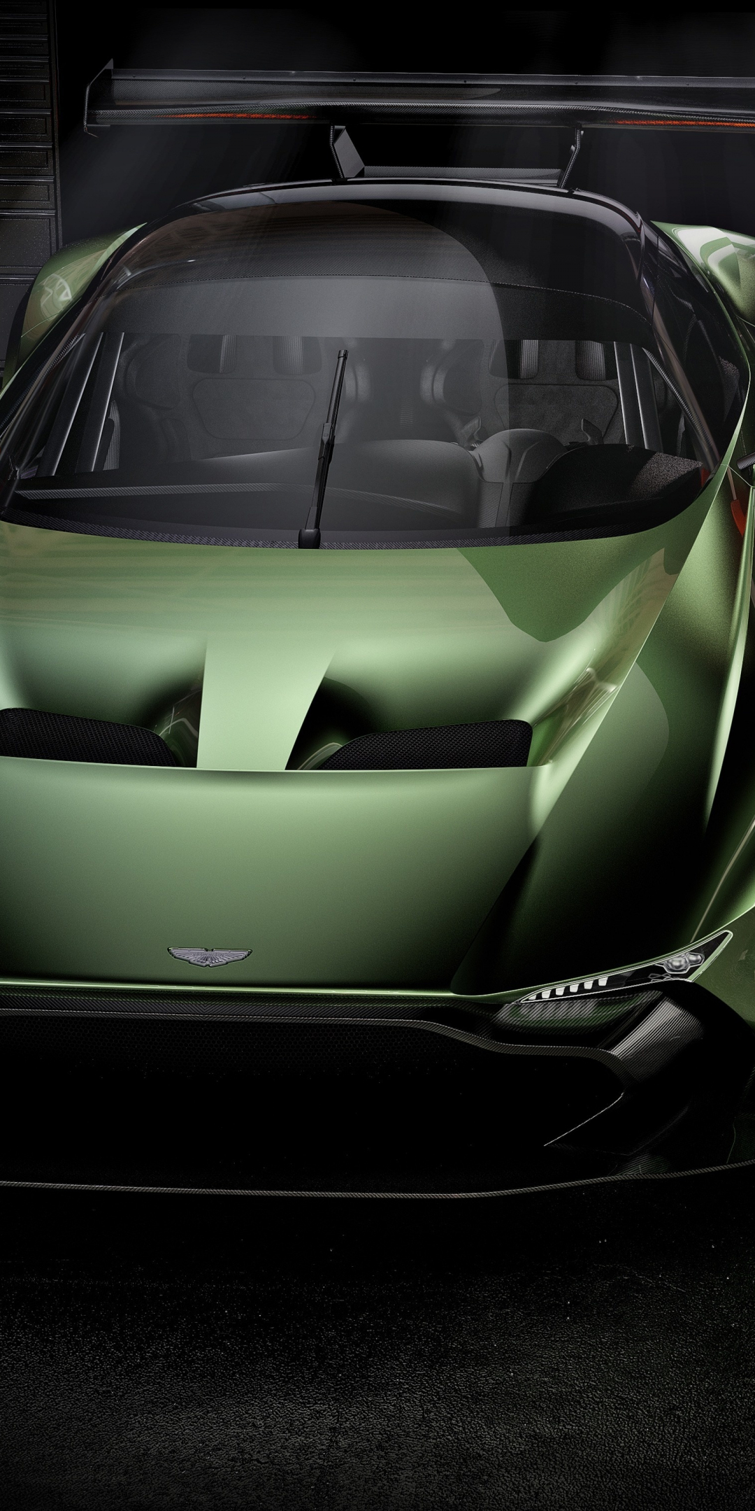 Front, supercar, Aston Martin Vulcan, 2018, 1080x2160 wallpaper