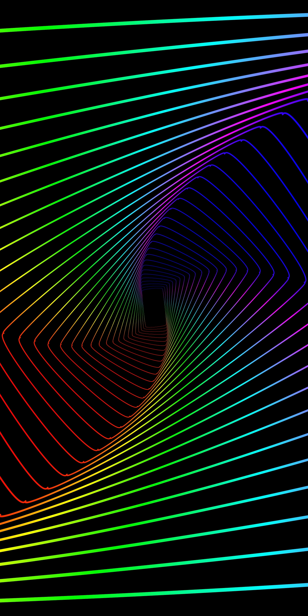 Colorful lines, swirl, abstract, minimal, 1080x2160 wallpaper