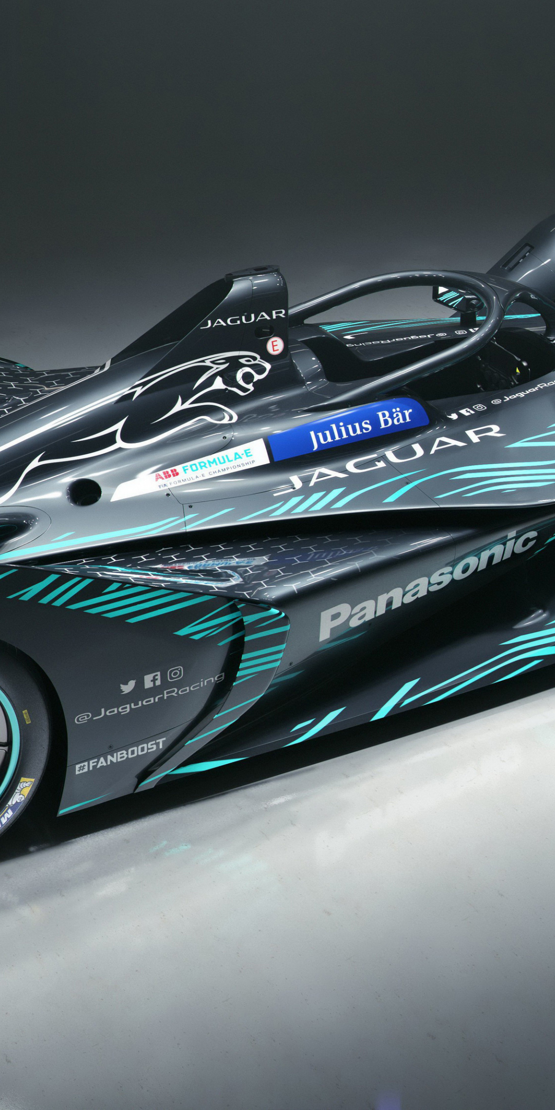 Jaguar I-Type 3, Formual 1 electric car, 2018, 1080x2160 wallpaper
