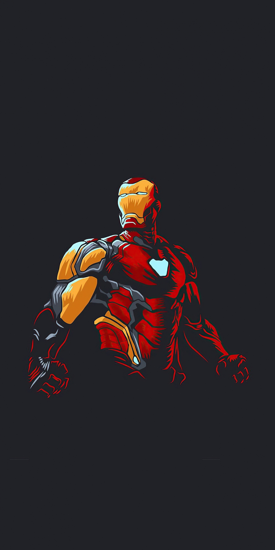 Iron man, new suit, 2020 artwork, 1080x2160 wallpaper