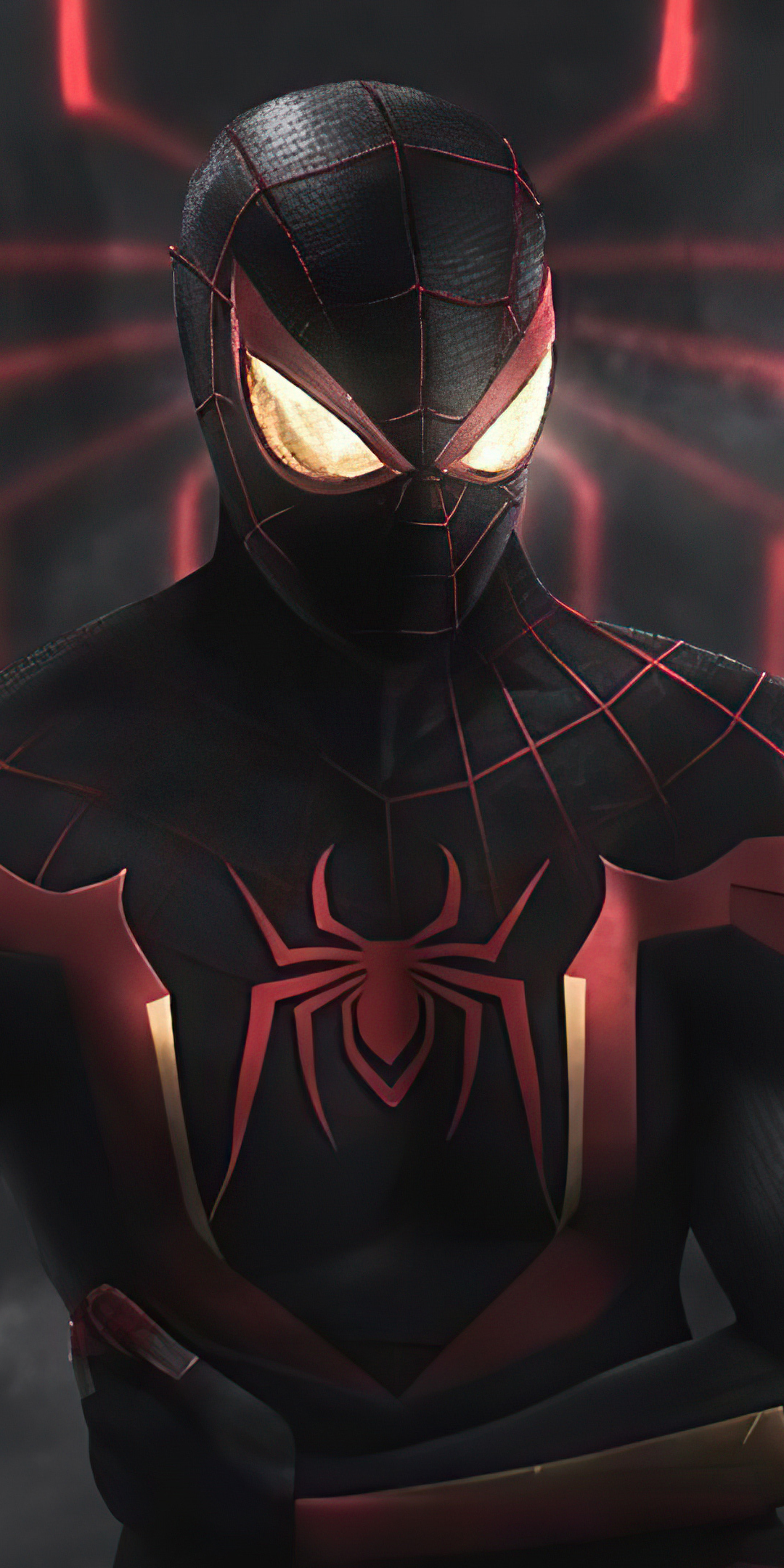 Spider-man, 2020, dark-red suit, 1080x2160 wallpaper