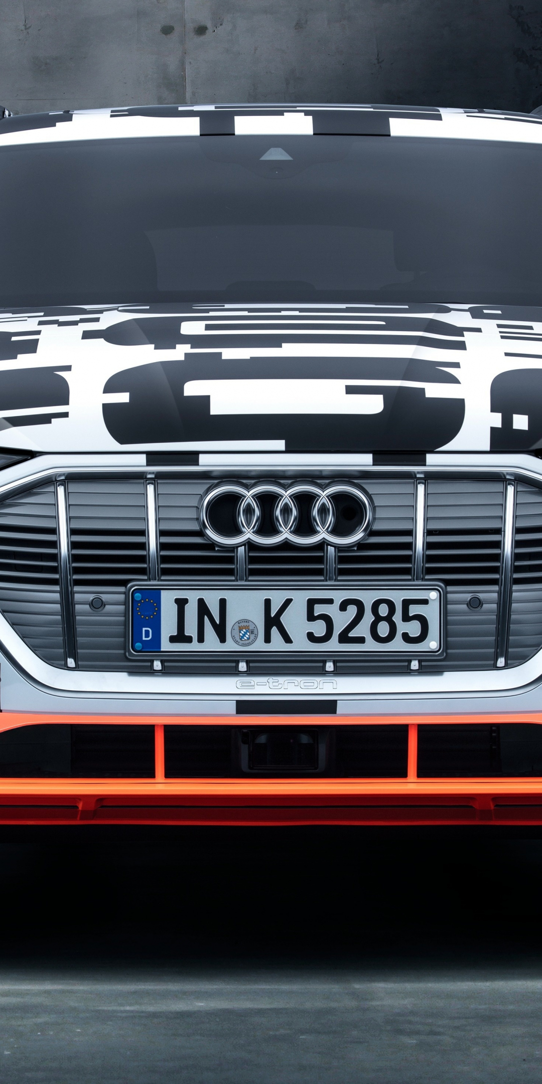 Audi e-Tron prototype, front, 1080x2160 wallpaper