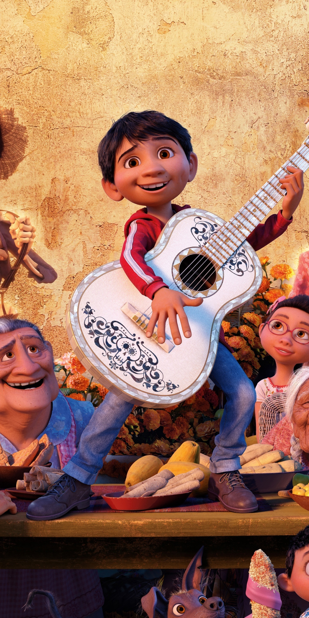 Coco, animated movie, family, dance, 2017, 1080x2160 wallpaper