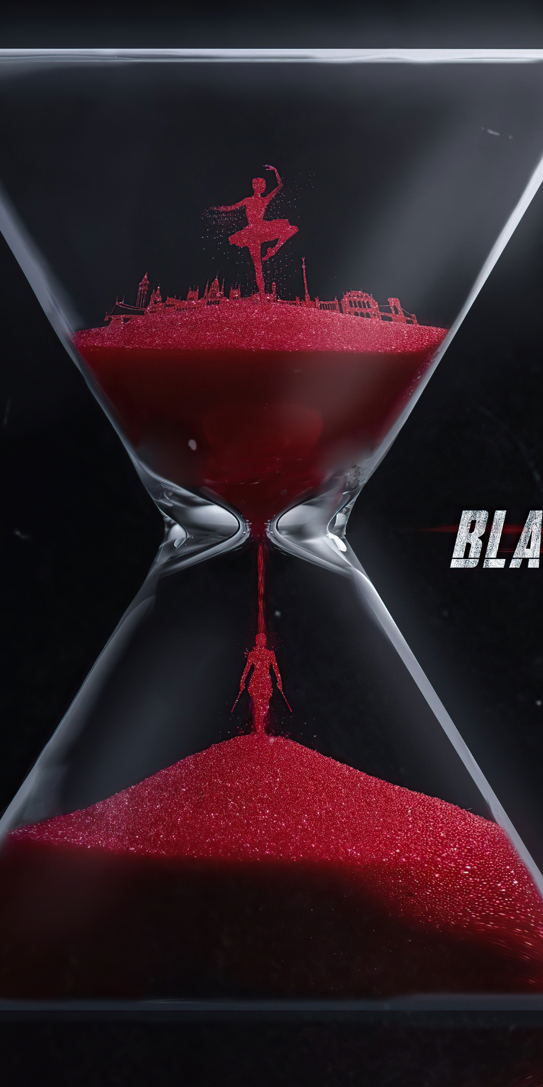 Black Widow, hour-glass, movie poster, 2021 art, 1080x2160 wallpaper